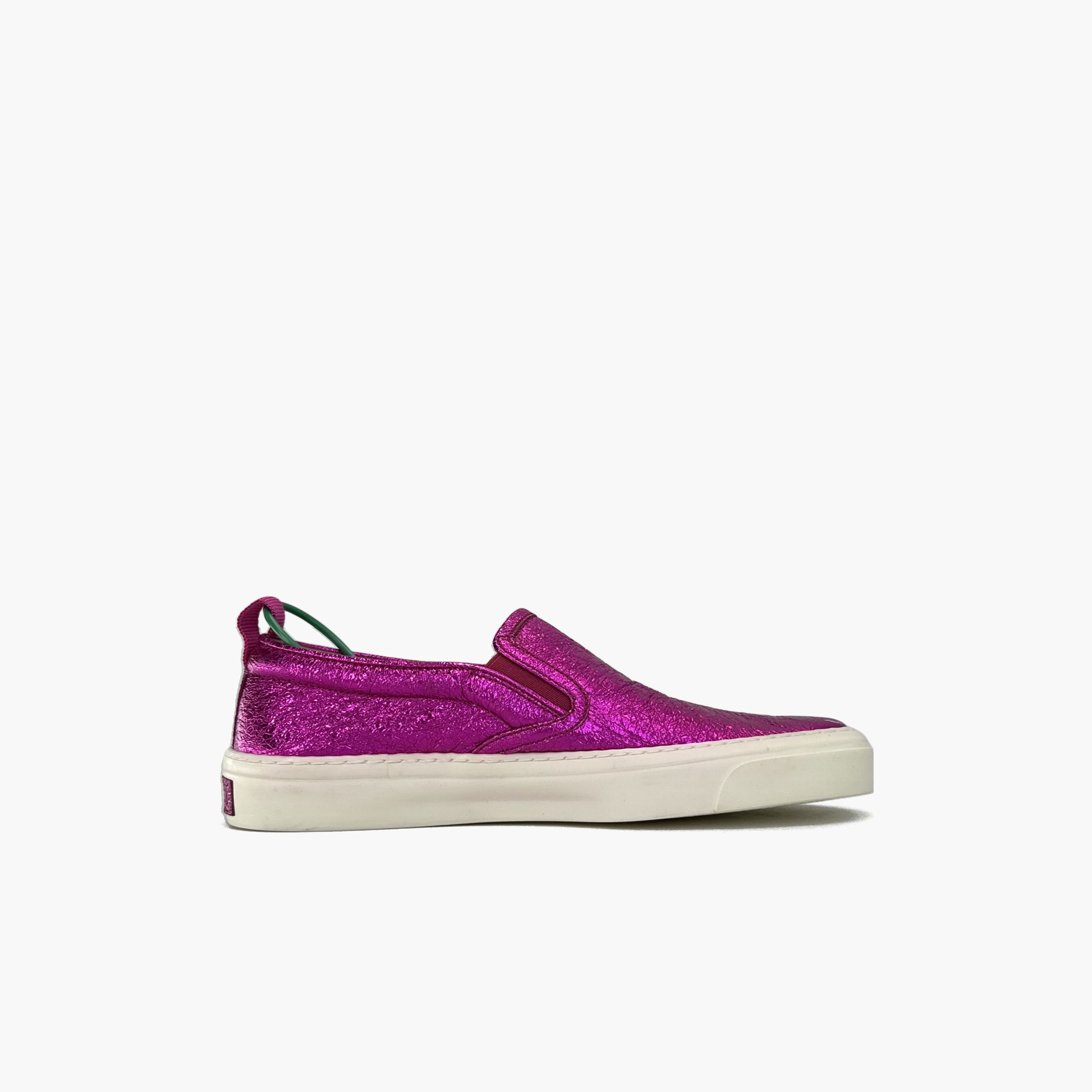 Gucci Gucci Leather Fashion SlipOn Sneakers Plum-2506 Size US 5.5 / EU 38 - 3 Thumbnail