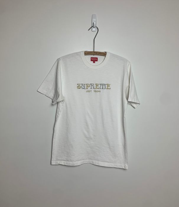 Embroidered 2024 supreme shirt