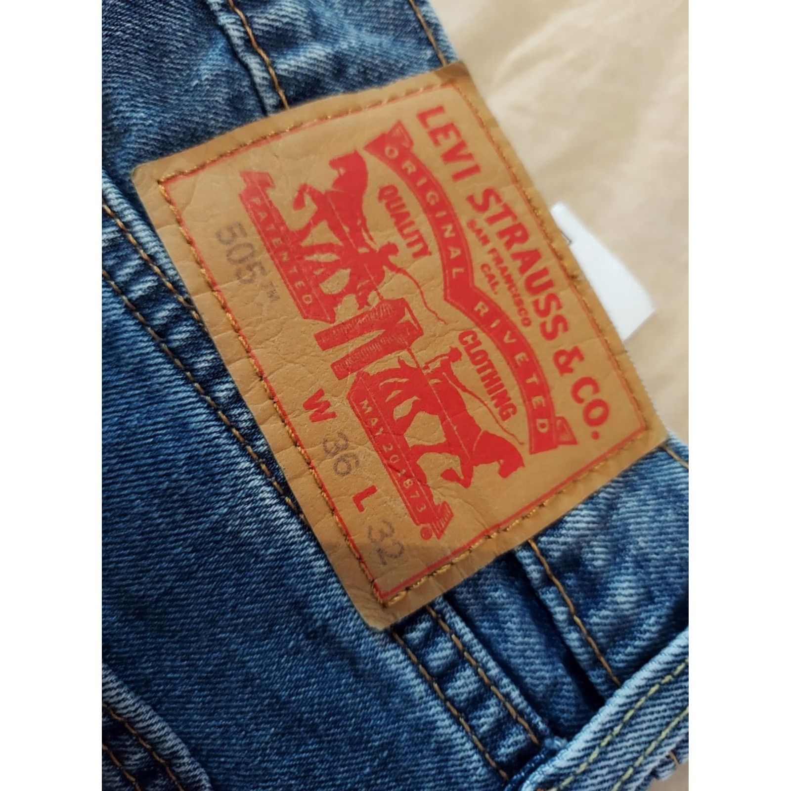 Levi's Levi'S Mens 36x32 Blue Denim Jeans Size US 36 / EU 52 - 3 Thumbnail