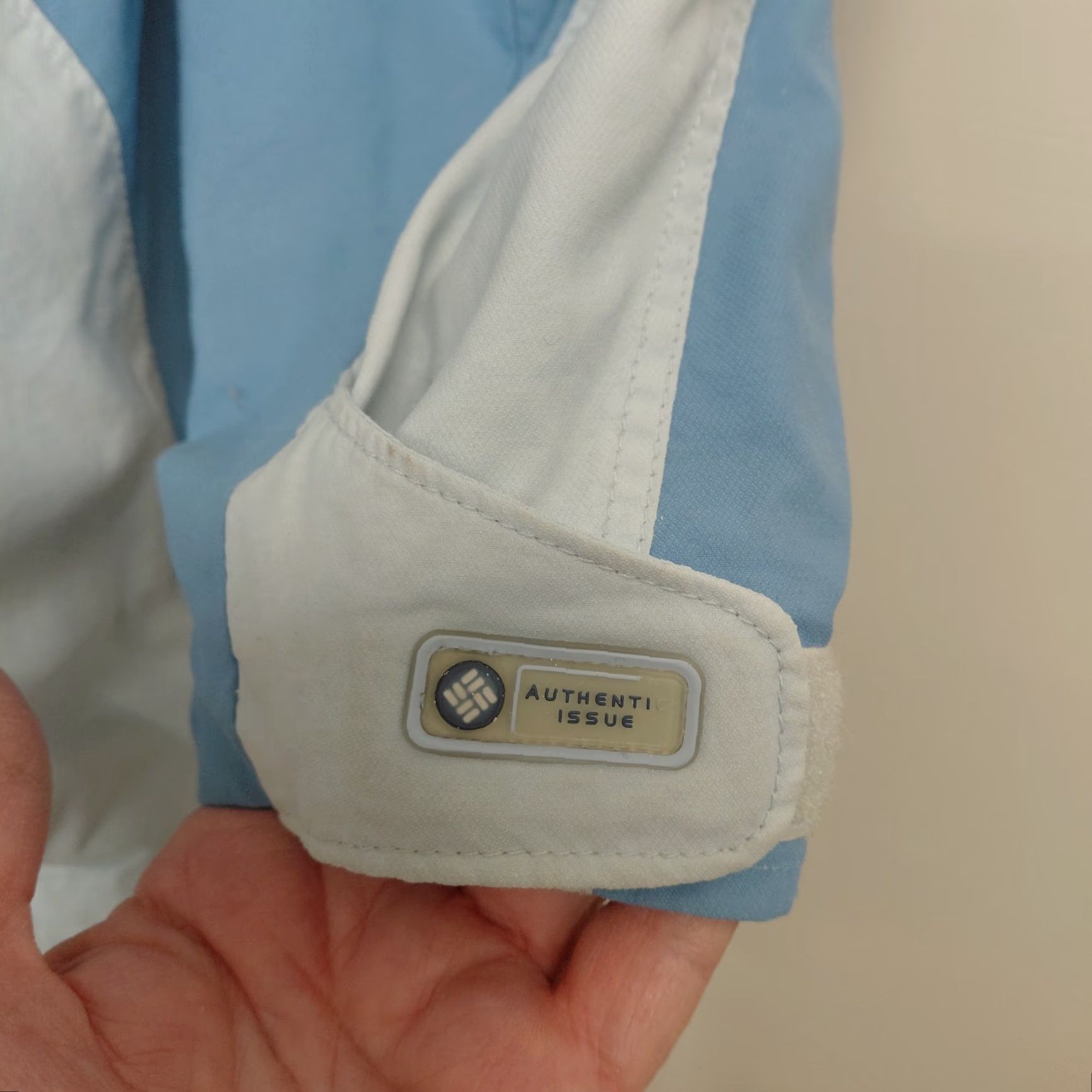 Vintage Columbia Rain Jacket Womens XL Pale Blue White Storm Dry Waterproof Hooded Jacket Size XL / US 12-14 / IT 48-50 - 6 Thumbnail