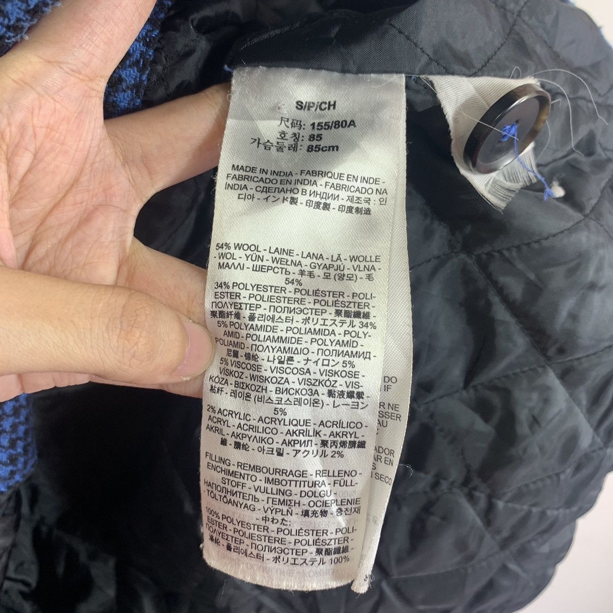 Levi's Vintage Levi’s Tartan Style Wool Trench Coat With Belt Size US S / EU 44-46 / 1 - 7 Thumbnail