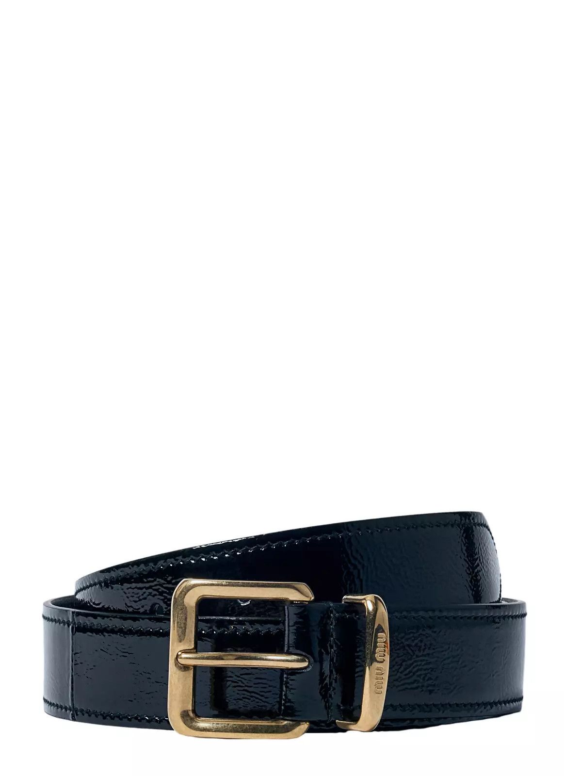 MIU MIU Black Leather Belt New And Authentic