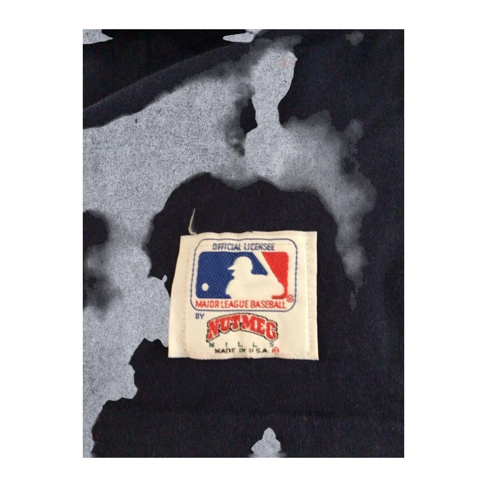 Nutmeg Vintage 1996 Yankees Cartoon Nutmeg Mills MLB Large Blue Size US L / EU 52-54 / 3 - 3 Thumbnail