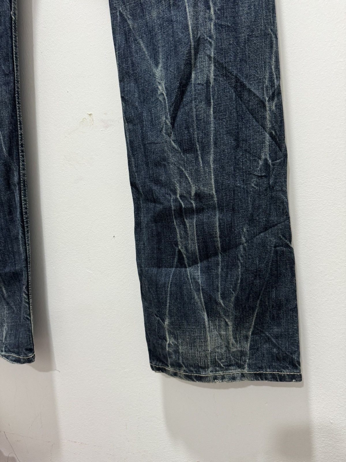 Japanese Brand JAPANESEBRAND WHISKERS PUNK STYLE DISTRESSED JEANS Size US 32 / EU 48 - 7 Thumbnail