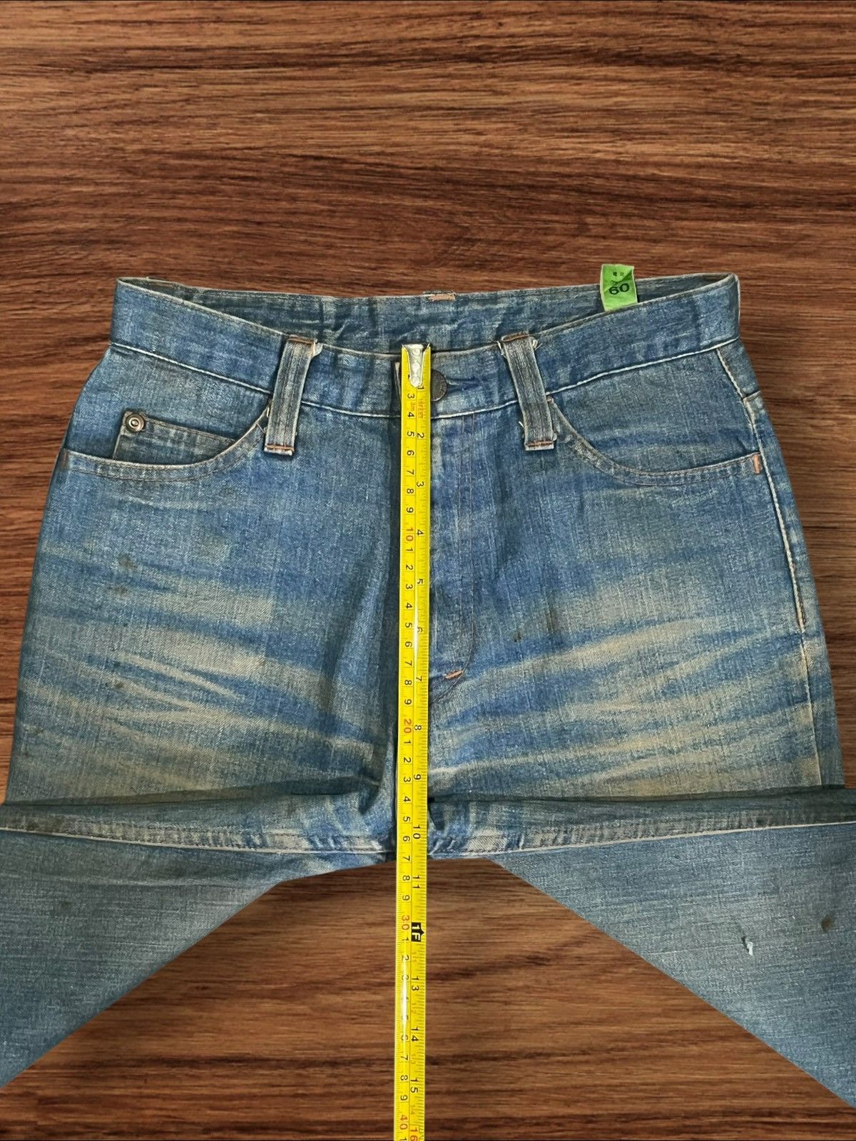If Six Was Nine × Japanese Brand × Le Grande Bleu (L.G.B.) Vintage Japanese Brand Rusty Dirt Blue Washed Flare Jeans Size 26" / US 2 / IT 38 - 14 Thumbnail