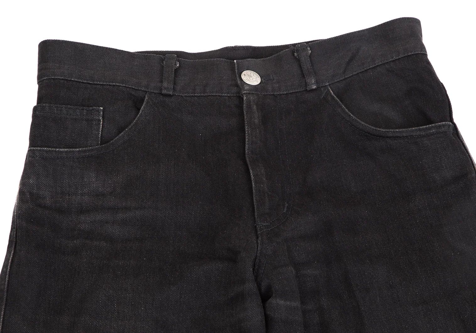 Jean Paul Gaultier Back Zip Pocket Design Denim Pants in Black Size 44 Size US 28 / EU 44 - 6 Thumbnail