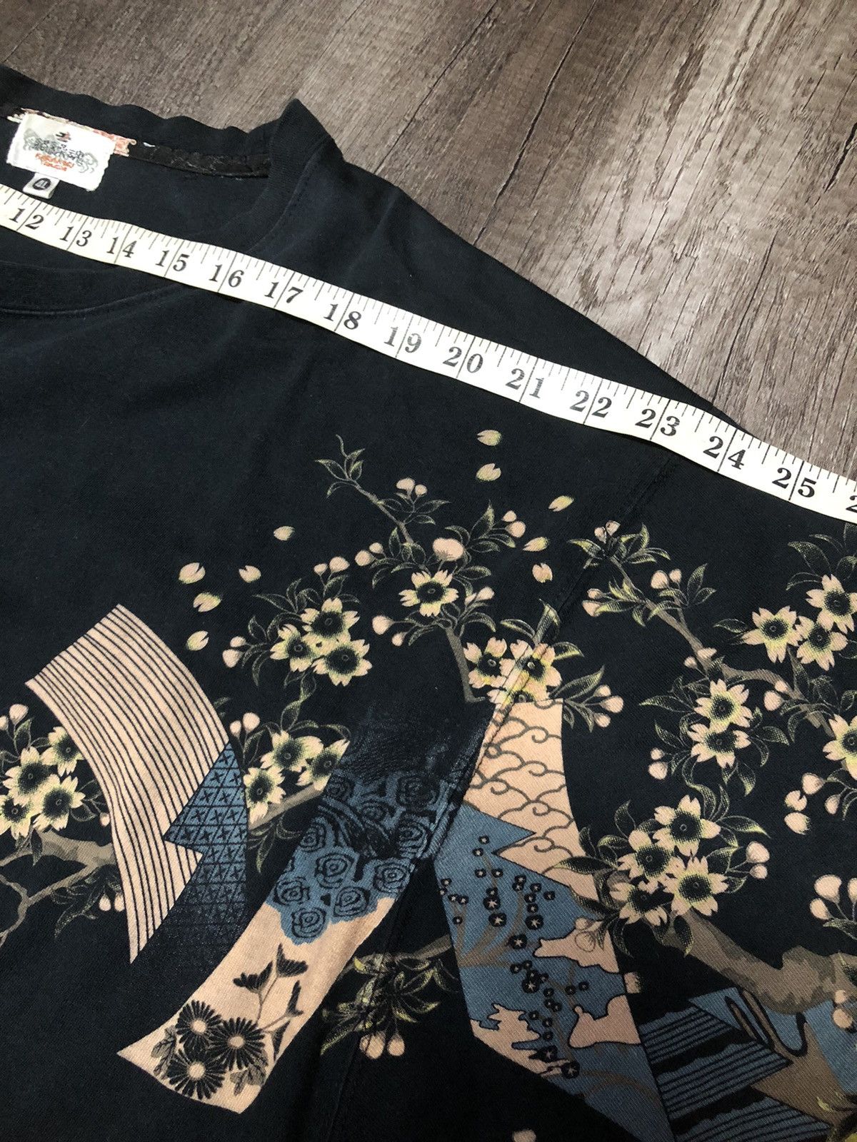 Japanese Brand × Vintage VINTAGE KARAKURI TAMASHI SUKAJAN KOI BIG LOGO LONG SLEEVE Size US XXL / EU 58 / 5 - 7 Thumbnail
