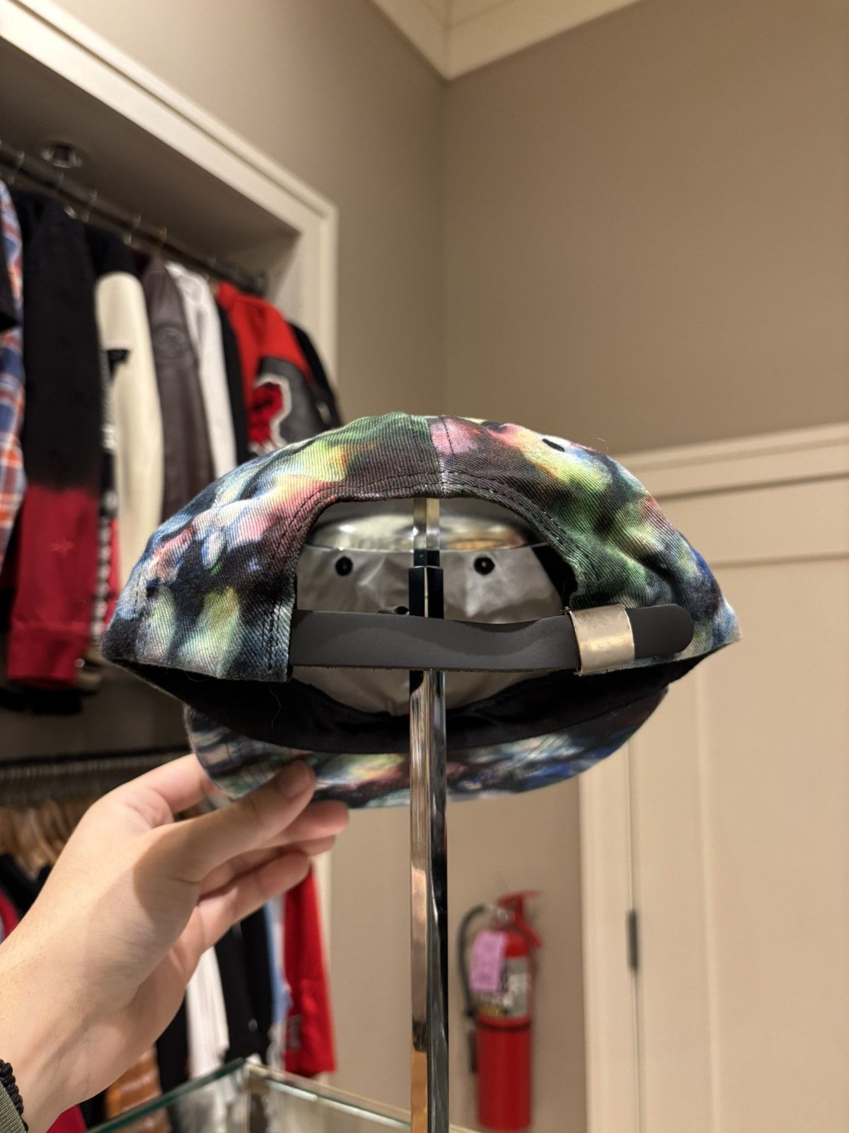 Supreme Supreme x Liberty Black Tie Dye 6 Panel Hat Size ONE SIZE - 3 Thumbnail