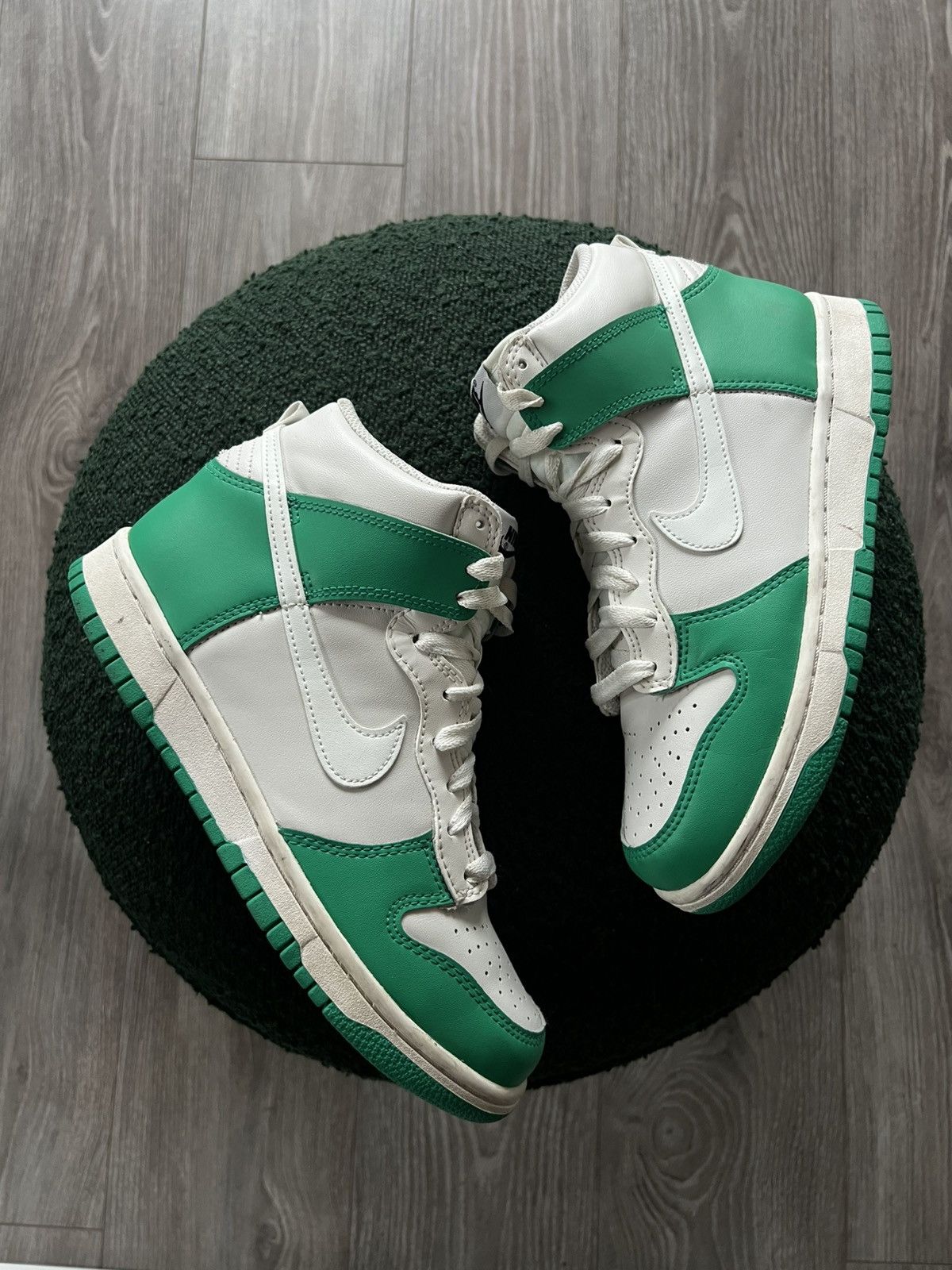 Designer × Nike ‼️Nike Dunk High Phantom Stadium GS Green Sneakers ‼️ Size US 6 / EU 39 - 1 Thumbnail