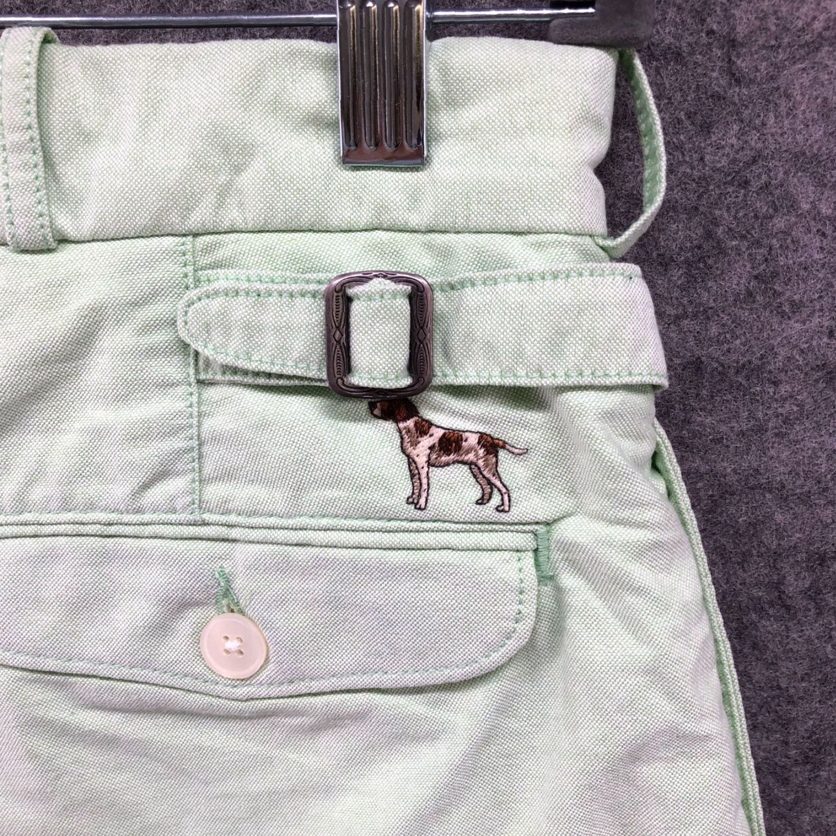 Polo Ralph Lauren VTG Polo Ralph Lauren Chino Shorts Mens Size 34 Light Green Embroidered Dog Shirt Size US S / EU 44-46 / 1 - 6 Thumbnail