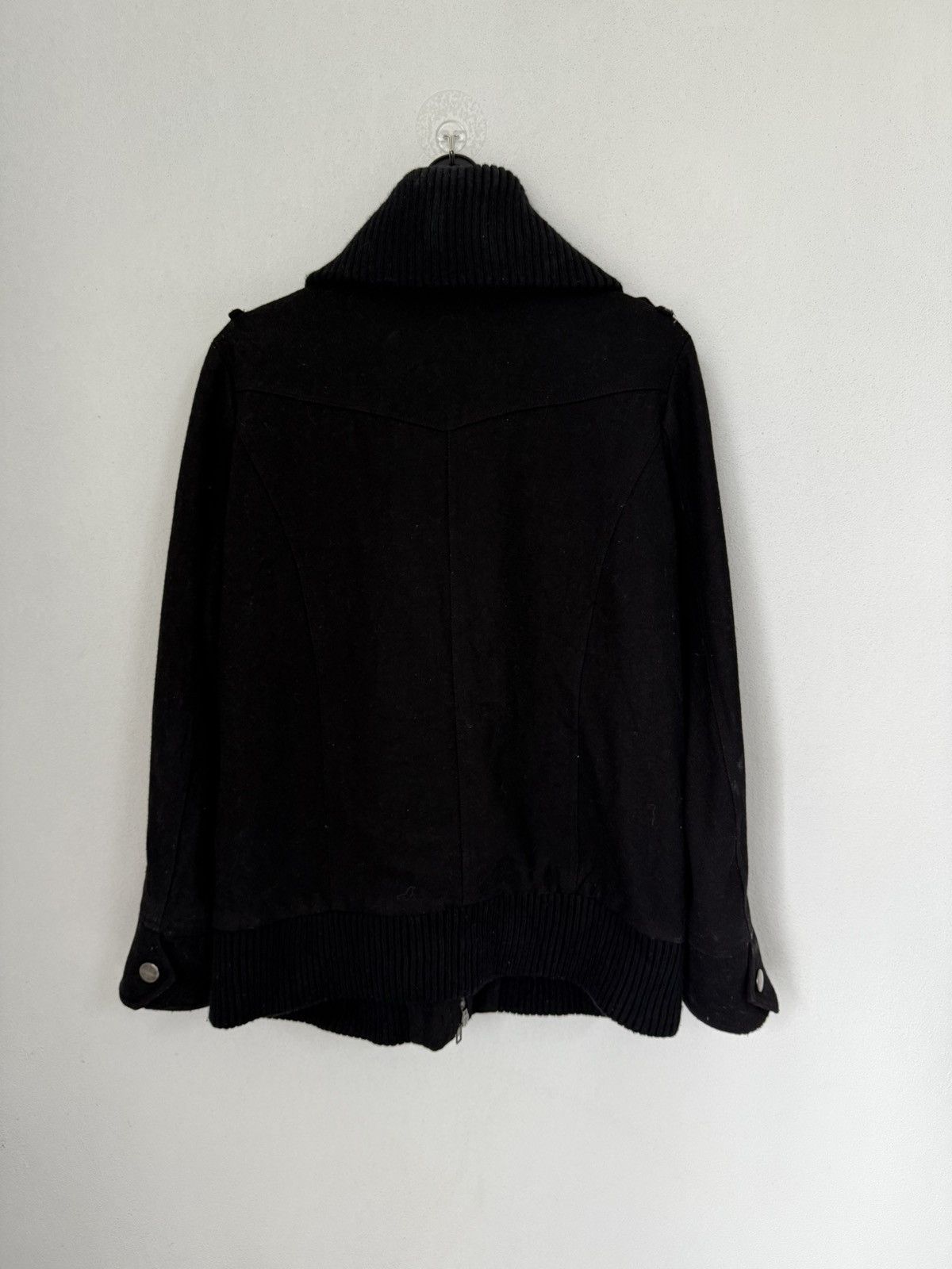 Japanese Brand Dark Aesthetic Jacket Buckle Ribbed High Collar Gothic Edge Size US XL / EU 56 / 4 - 9 Thumbnail