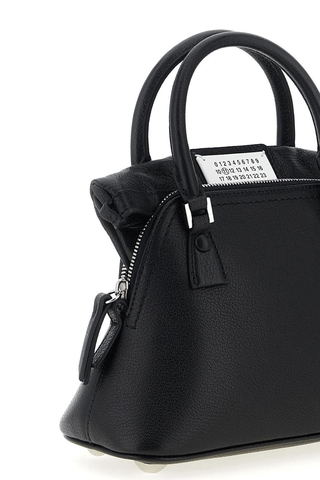 Maison Margiela Margiela 5AC Classique Micro Black Leather Top Handle Size ONE SIZE - 3 Thumbnail