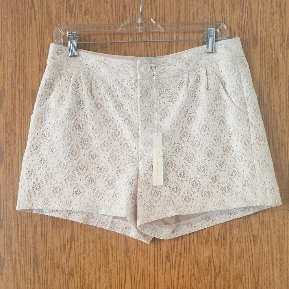Designer NWT Lauren Conrad Lace Shorts Size 8 Size 30" / US 8 / IT 44 - 1 Thumbnail