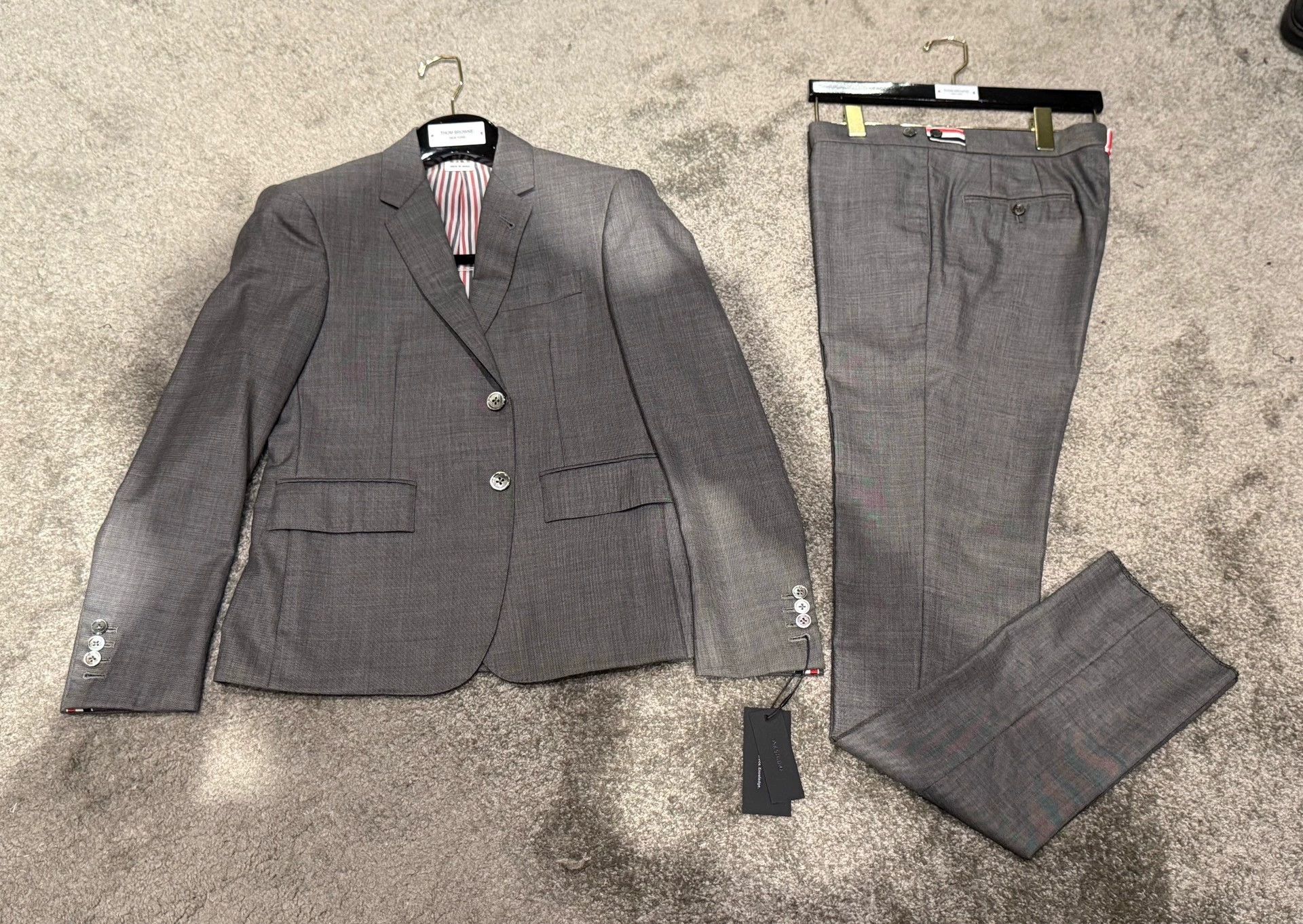 Thom Browne Thom Browne Classic Mid Gray Slim Fit Suit Size 1 Size US S / EU 44-46 / 1 - 3 Thumbnail