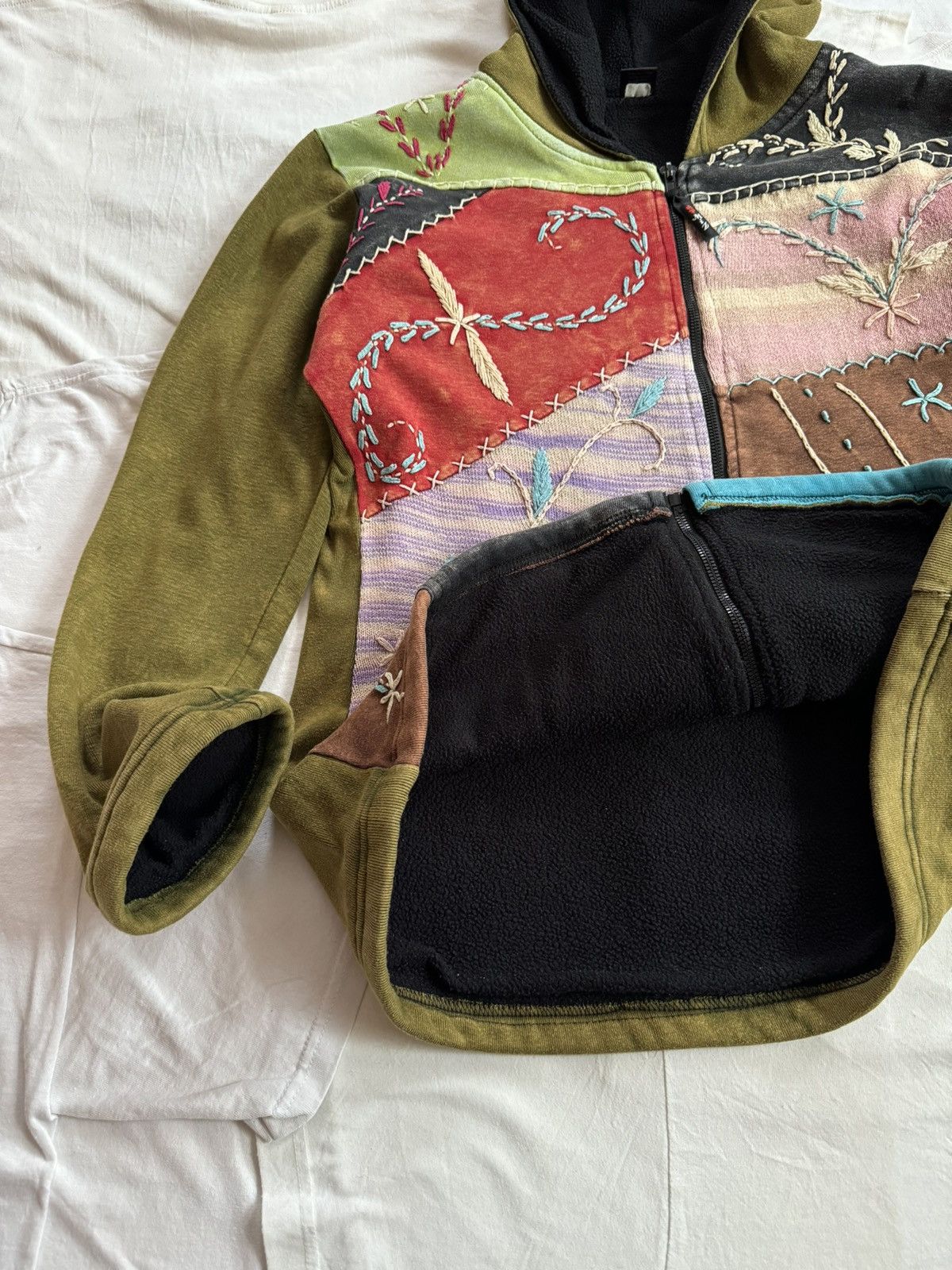 Japanese Brand × Vintage Vintage Y2K Avant Garde Patchwork Miz Elf Hoodie Size US S / EU 44-46 / 1 - 4 Thumbnail