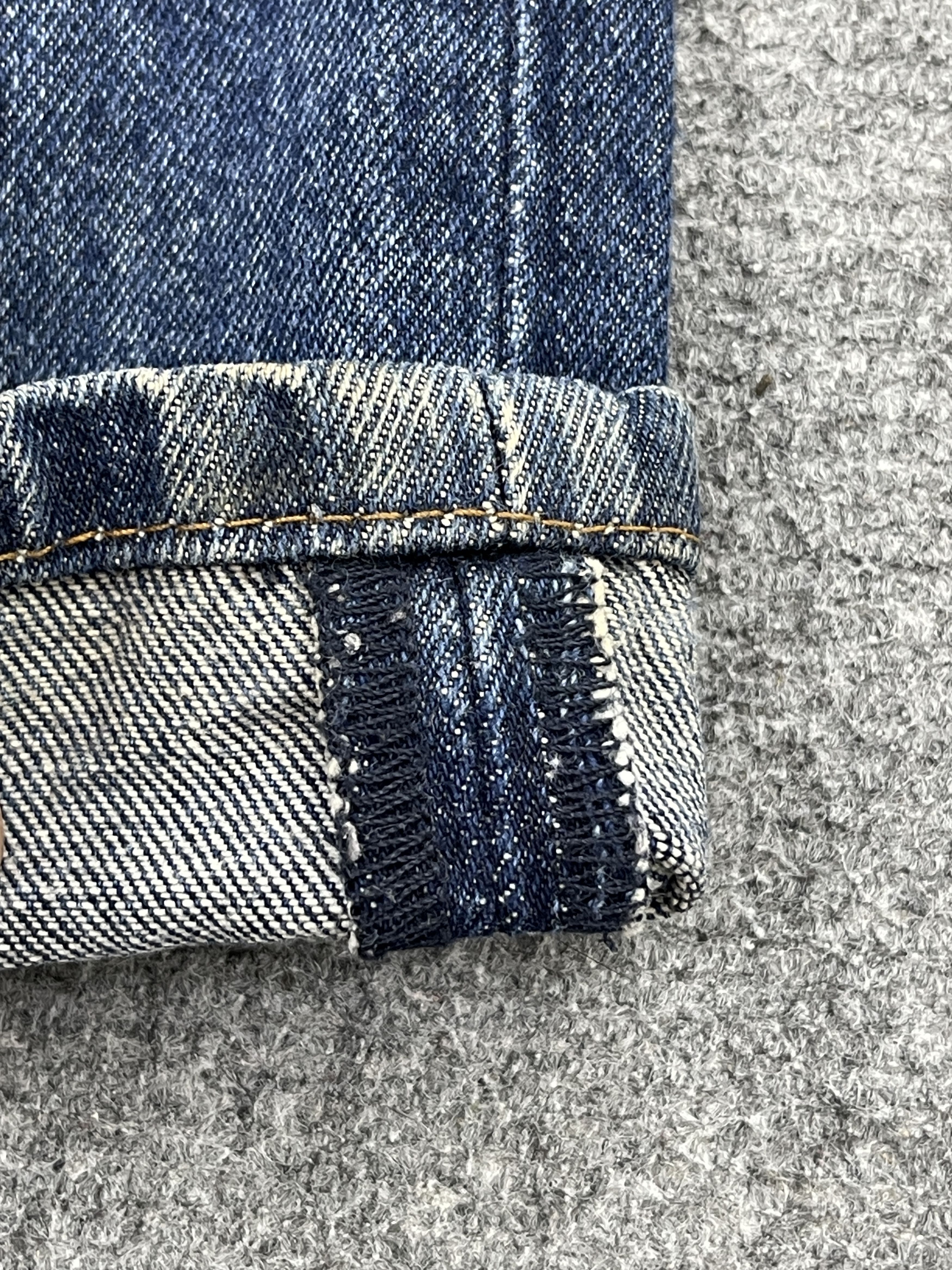Levi's Vintage Levis 517 Bootcut Blue Denim Jeans DP2576 Size US 35 - 9 Thumbnail