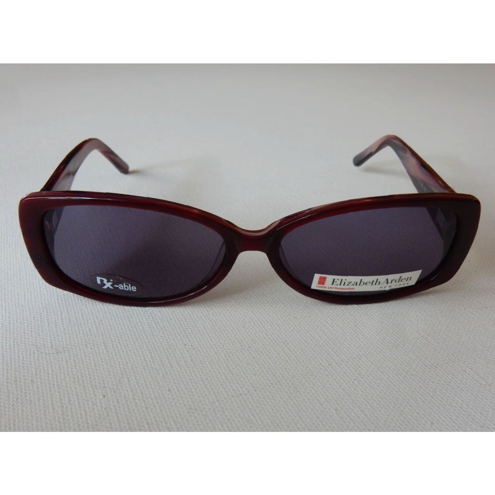 Vintage VINTAGE Elizabeth Arden Sunglasses Women's Red Frame 57[]15 135 5206-2, 57-15-135, A Missing Left Arm, Sunglasses, Womens Size ONE SIZE - 2 Thumbnail