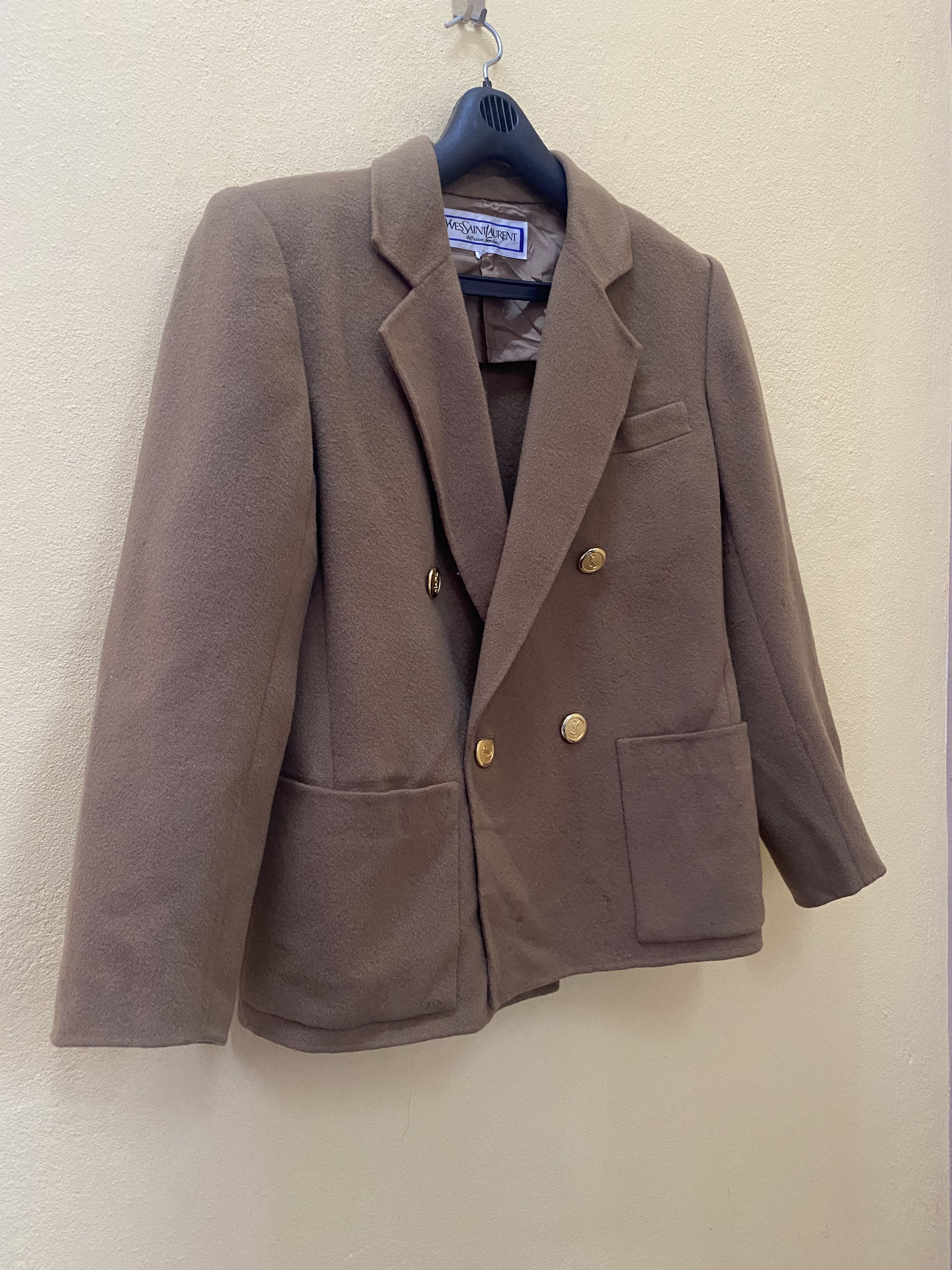 Yves Saint Laurent Yves Saint Laurent Wool Coat Size M / US 6-8 / IT 42-44 - 2 Thumbnail