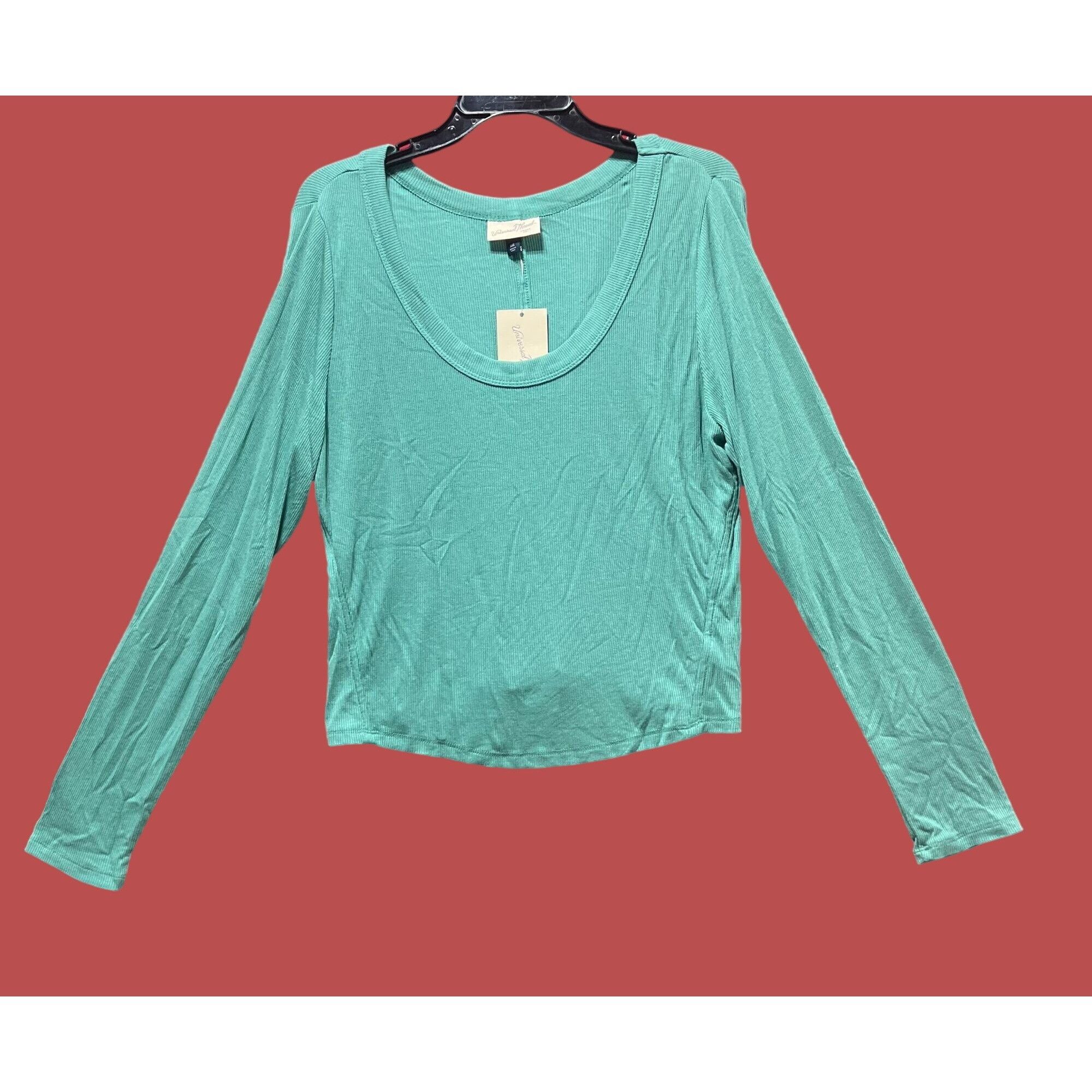 Other Universal Thread - Women's Long Sleeve T-Shirt - Green - XXL Size XXL / US 16-18 / IT 52-54 - 1 Thumbnail