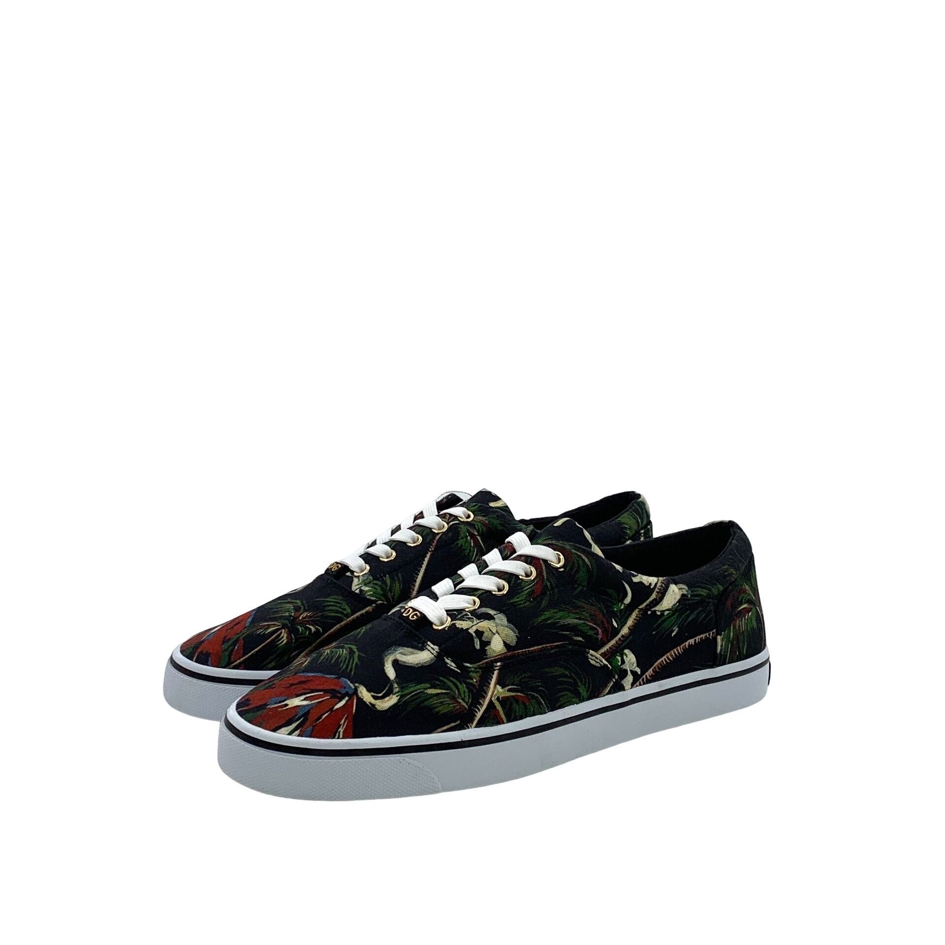 Dolce & Gabbana Dolce & Gabbana Palm Tree Print Low-Top Sneakers 44 Size US 11 / EU 44 - 1 Thumbnail