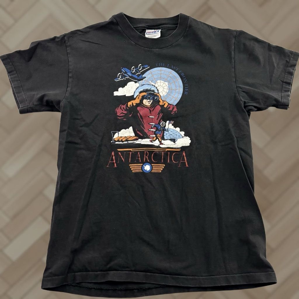 Hanes VTG Hanes The Last Frontier Short Sleeve T Shirt Men's M Black Size US M / EU 48-50 / 2 - 1 Thumbnail