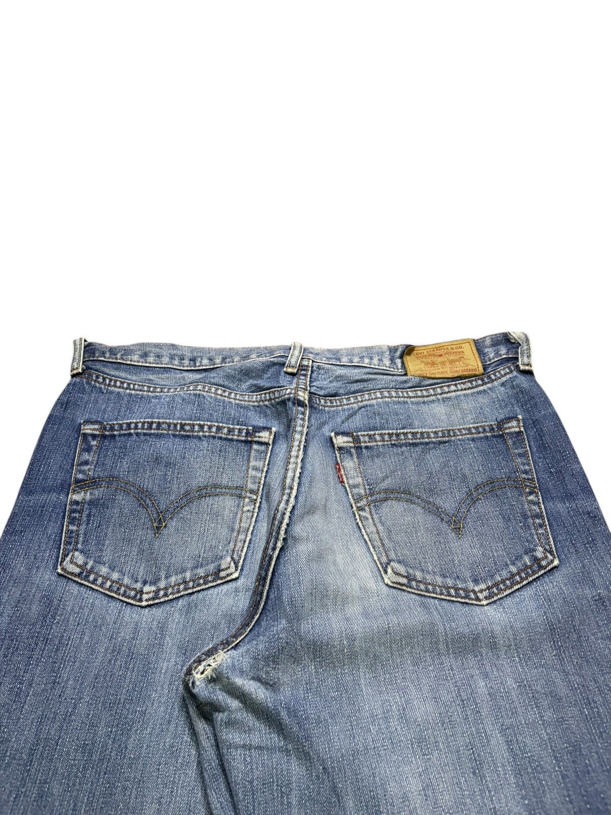 Levi's Vintage 90s Levis 503 Blue Wash Distressed Loose Jeans Size US 34 / EU 50 - 9 Thumbnail