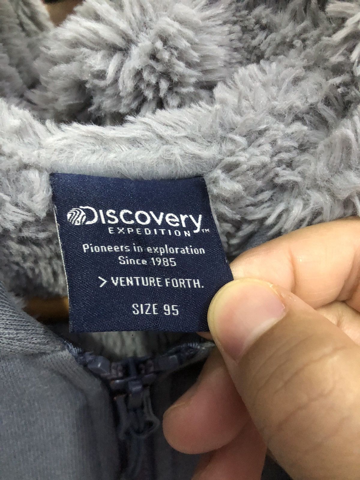 DISCOVERED × Japanese Brand × U.S. Expedition Discovery expedition grey hoodie with sherpa lining Size US M / EU 48-50 / 2 - 7 Thumbnail