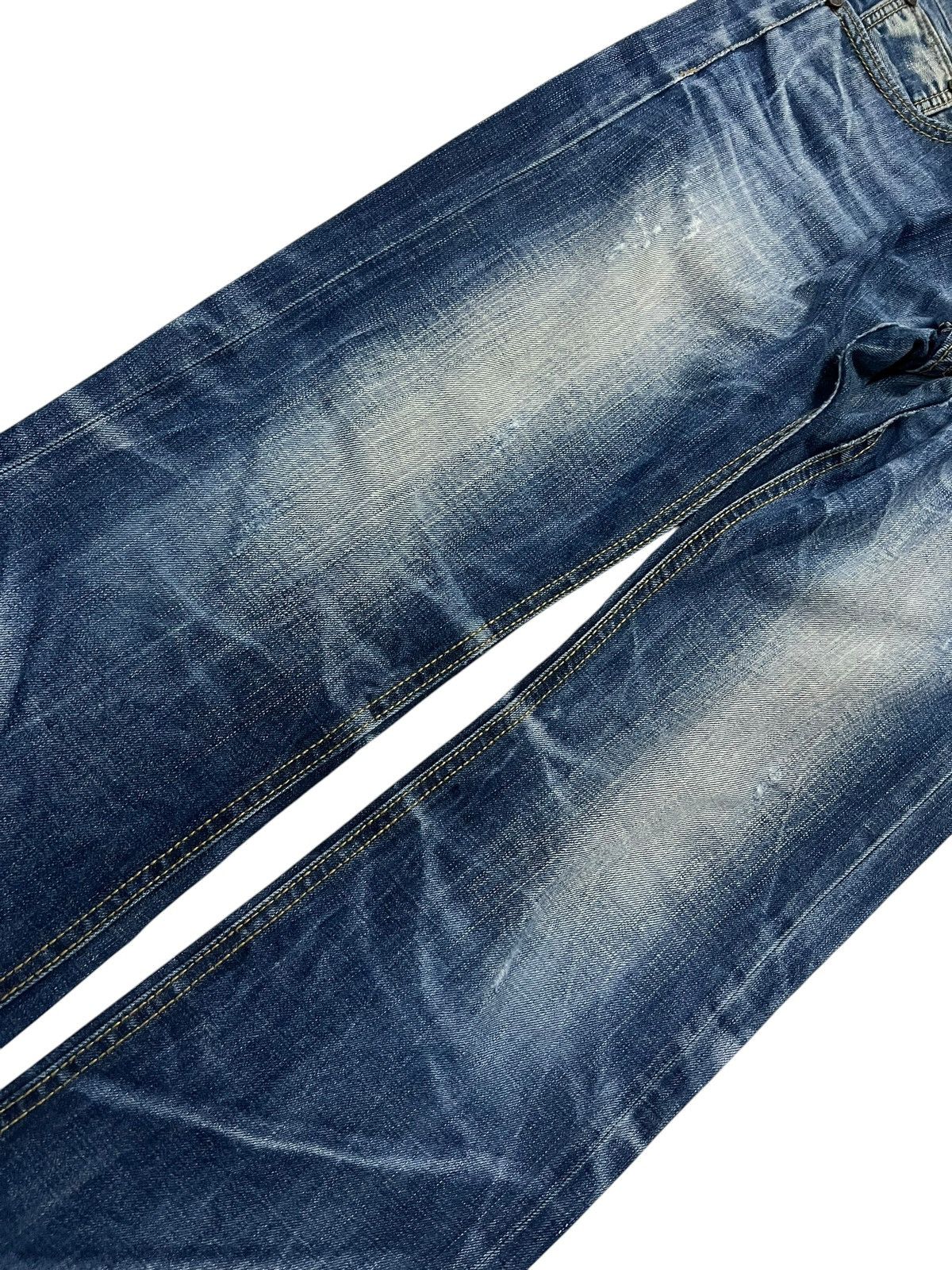 If Six Was Nine × Japanese Brand 🌈90s style Lolita Club By Concert Washed Zipper Jean Size US 32 / EU 48 - 6 Thumbnail