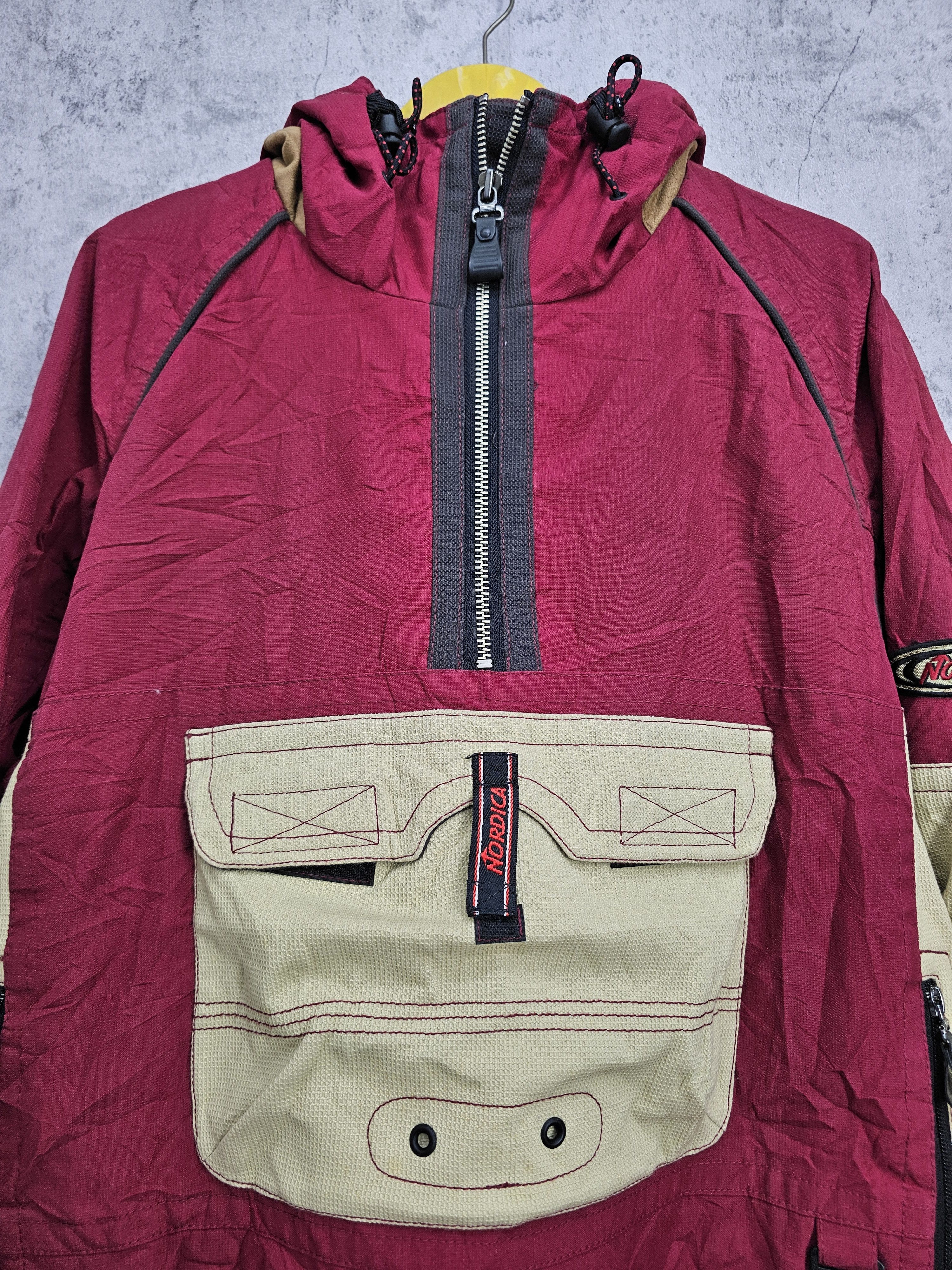Japanese Brand Vintage NORDICA Snowwear Half Zipper Ski Jacket J0017 Size US L / EU 52-54 / 3 - 11 Thumbnail