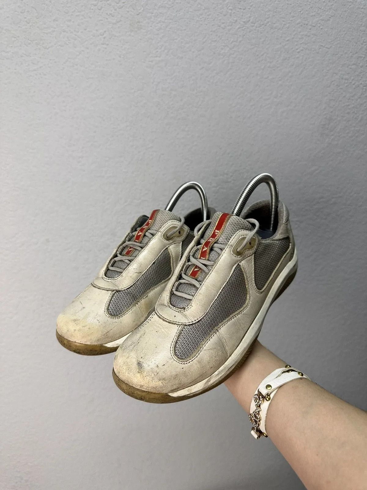 Prada Vintage American Prada Shoes faded Shoes Avantgarde Red Tab Size US 7 / EU 40 - 11 Thumbnail