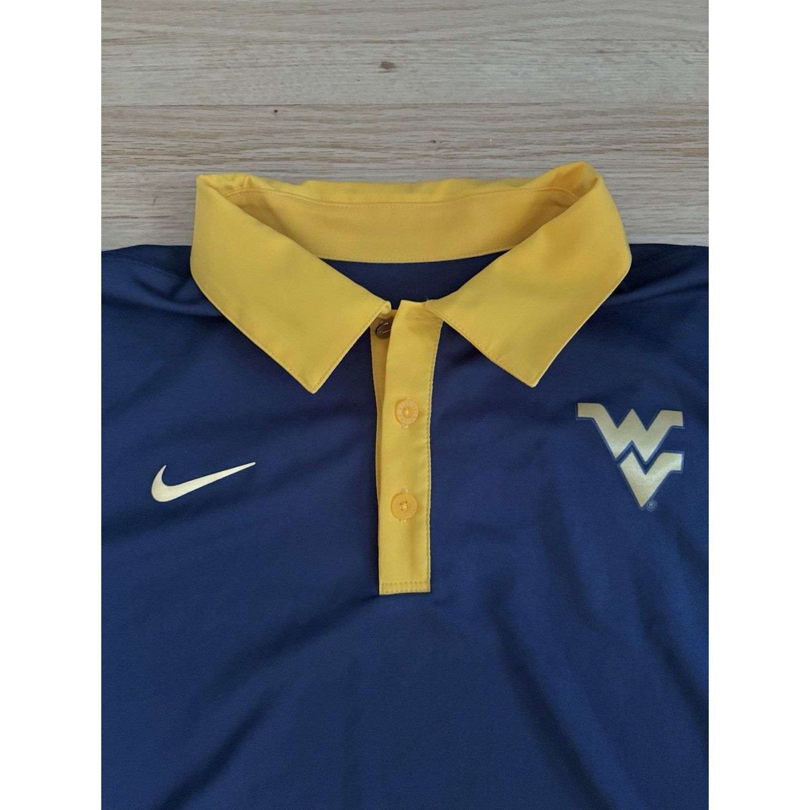 Nike NIKE DRI-FIT WVU WEST VIRGINIA MOUNTAINEERS POLO MEN’S M NWT Size US M / EU 48-50 / 2 - 3 Thumbnail
