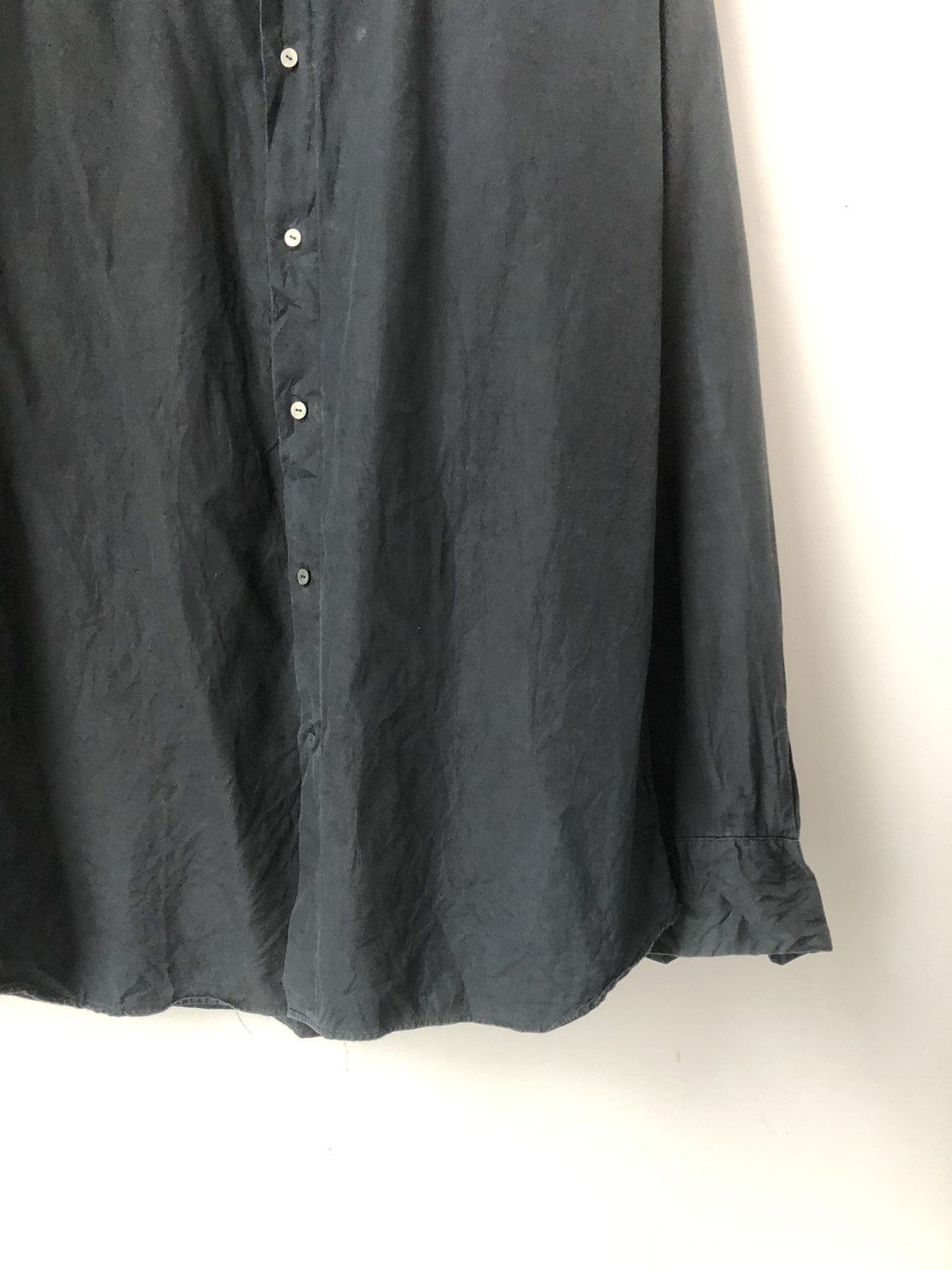 Yohji Yamamoto Yohji Yamamoto Pour Homme / Y's Black Cotton Button-Up Shirt Size US M / EU 48-50 / 2 - 3 Thumbnail