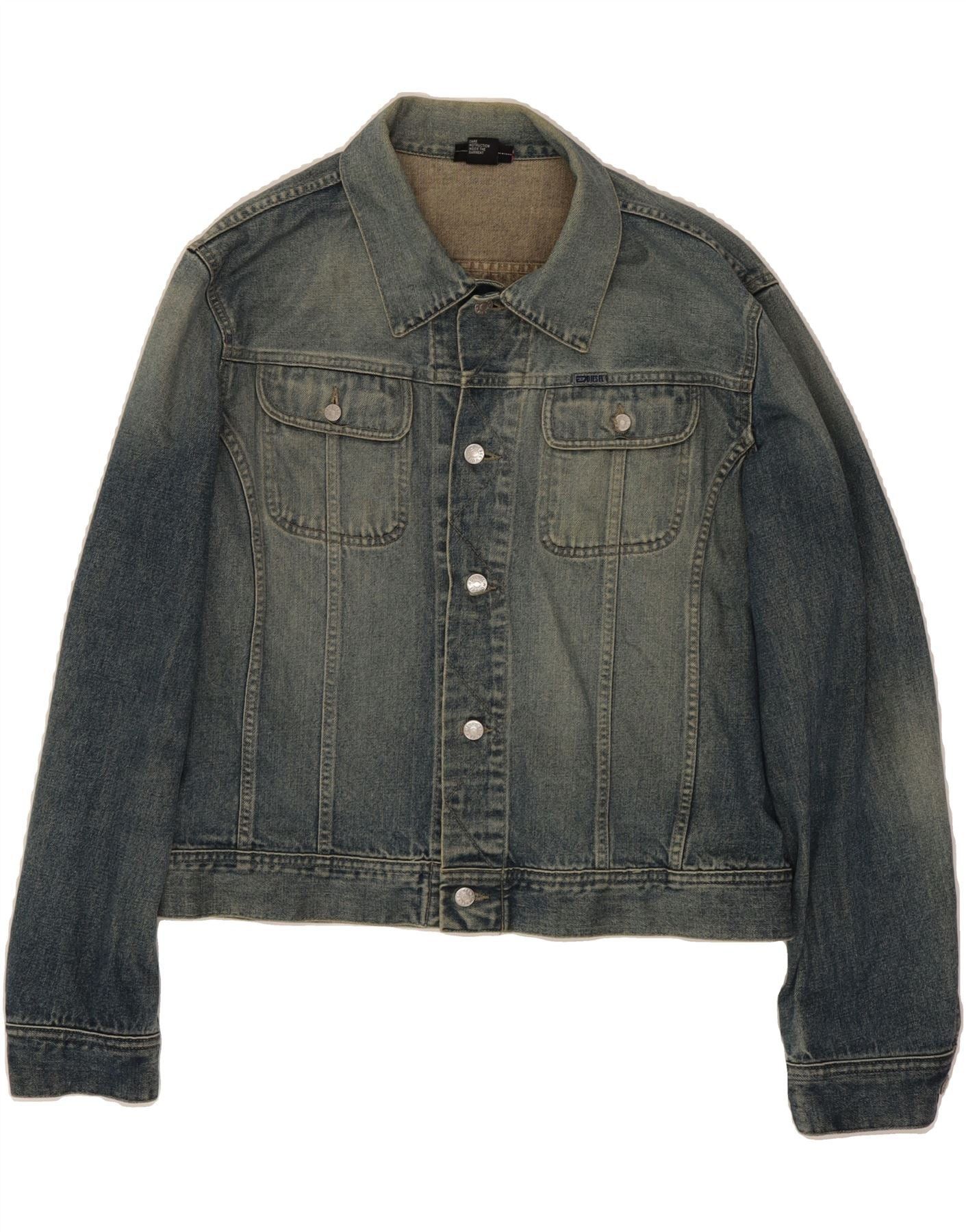 Diesel Womens Denim Jacket UK 18 XL Blue Cotton Size XL / US 12-14 / IT 48-50 - 1 Thumbnail