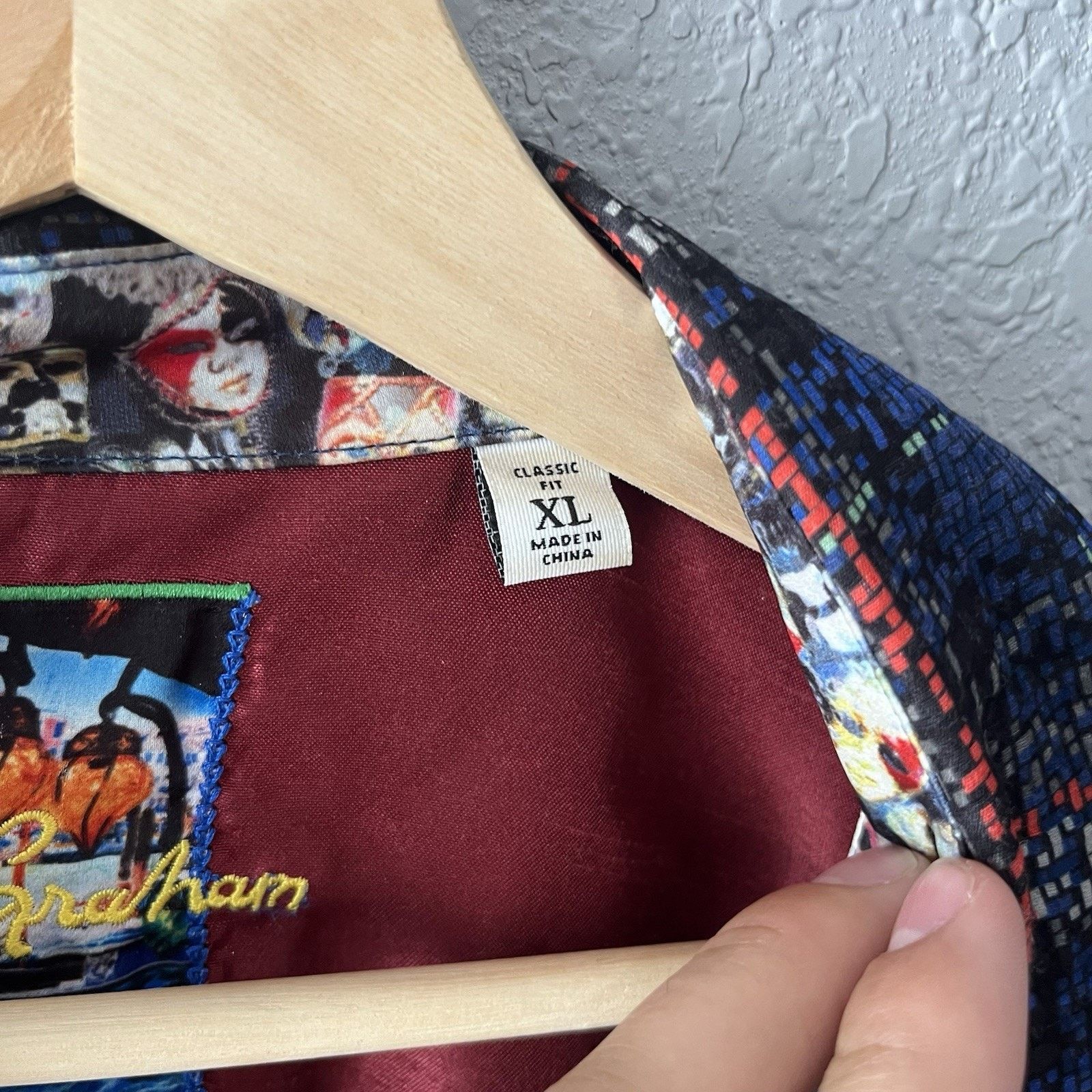 Robert Graham Robert Graham Men's XL Button-Down Shirt abstract Print Long Size US XL / EU 56 / 4 - 4 Thumbnail