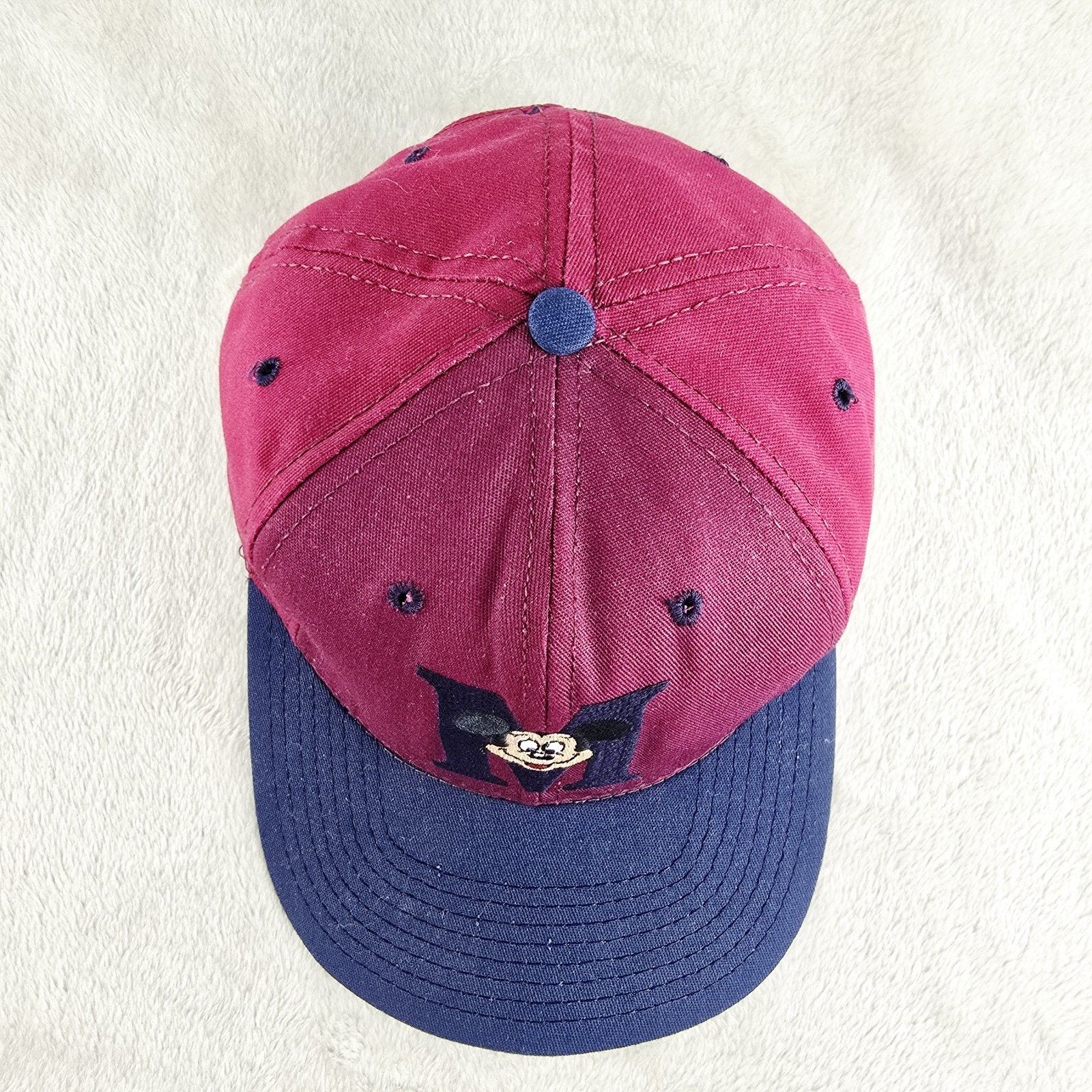 Disney Vintage Disney Mickey Mouse Hat Cap Strapback Theme Park 90s Size ONE SIZE - 3 Thumbnail