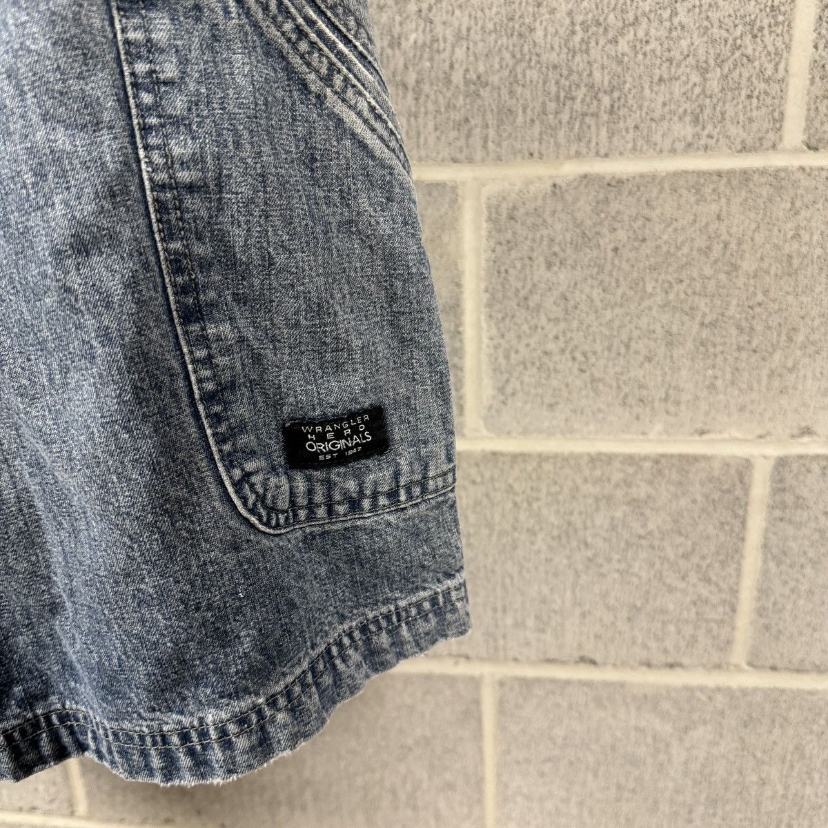 Vintage Thrashed Faded Distressed Denim Shorts ERD Grunge Chrome Size US 36 / EU 52 - 7 Thumbnail
