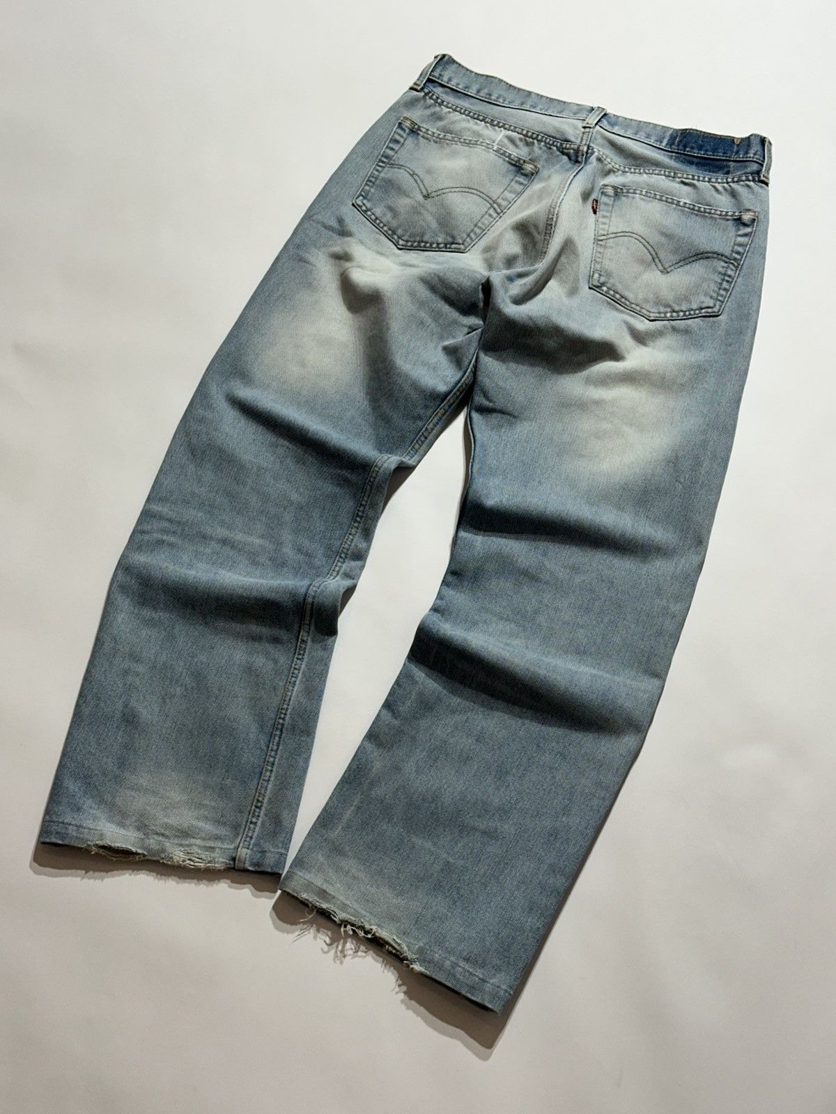 Levi's Vintage Clothing Vintage 90s Levi's Distressed Baggy-Fit Size US 34 / EU 50 - 4 Thumbnail