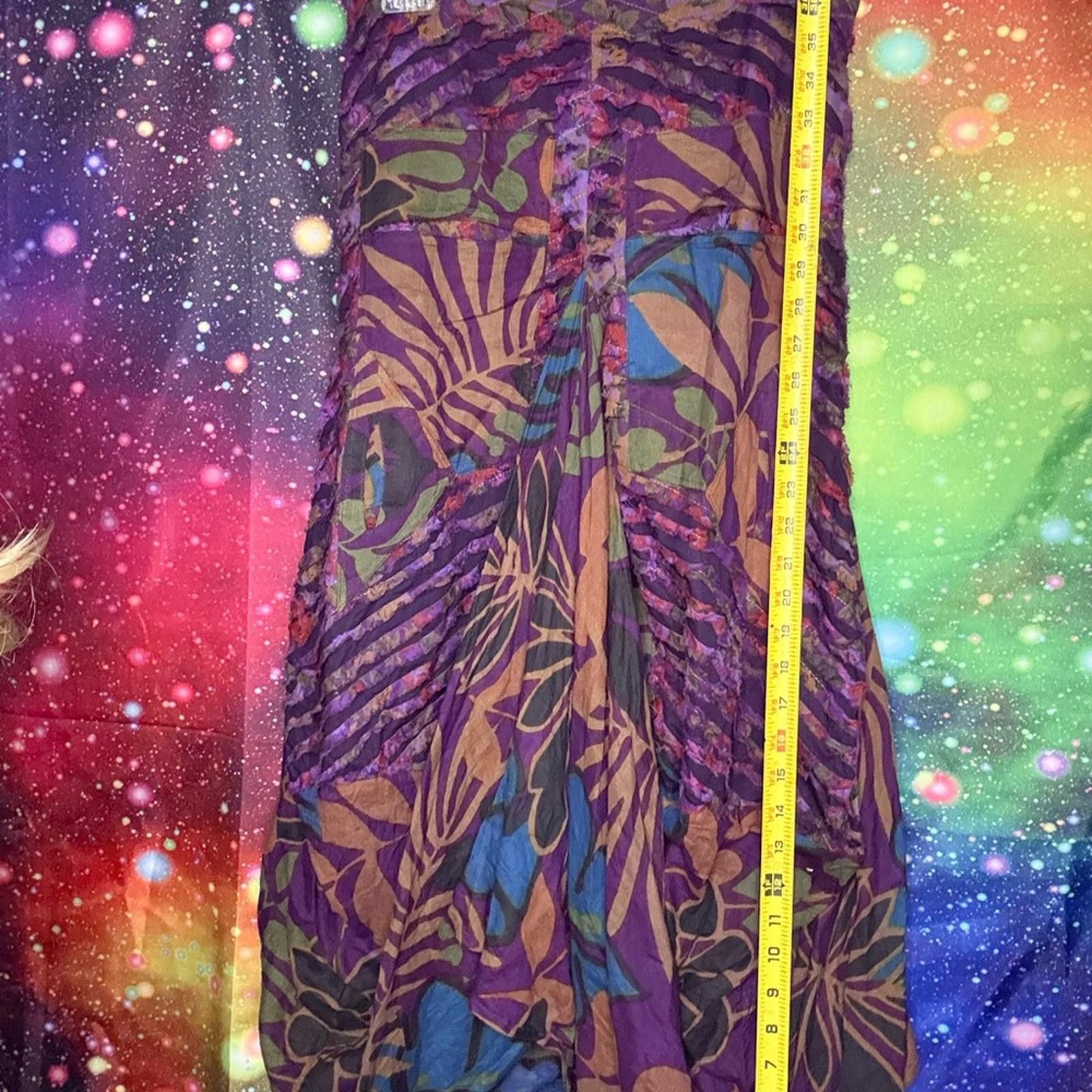 The Mountain Multicolor Cosmic Pattern skirt Size 40" / US 18 - 4 Thumbnail
