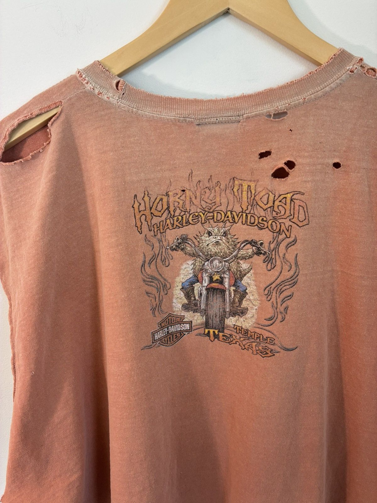 Harley Davidson Sun Faded Thrashed Orange Harley Davidson Cut Off Size US XXL / EU 58 / 5 - 10 Thumbnail