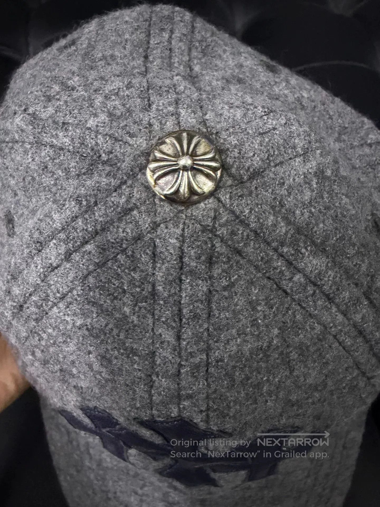 Chrome Hearts Chrome Hearts Cashmere Cross Baseball Hat. Size ONE SIZE - 2 Thumbnail