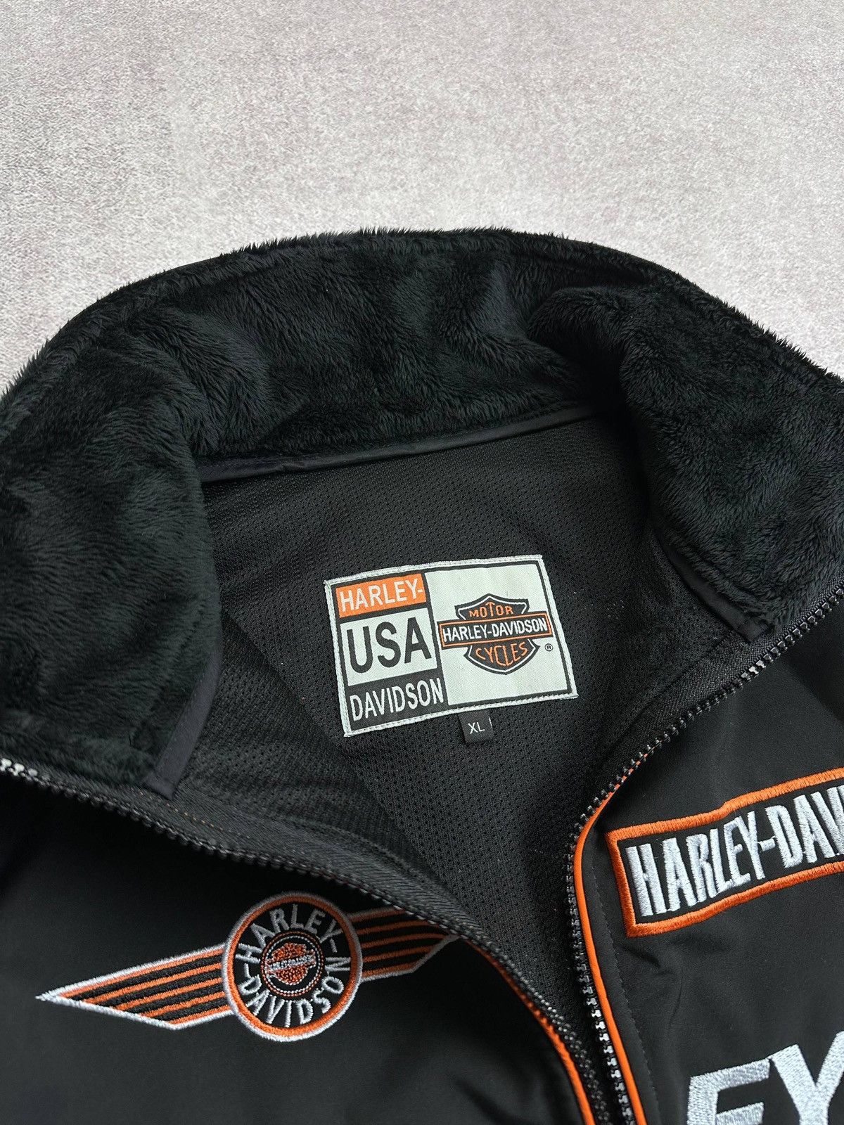 Harley Davidson Vintage 90s Harley Davidson Biker Racing Y2K Jacket XL Size US XL / EU 56 / 4 - 7 Thumbnail