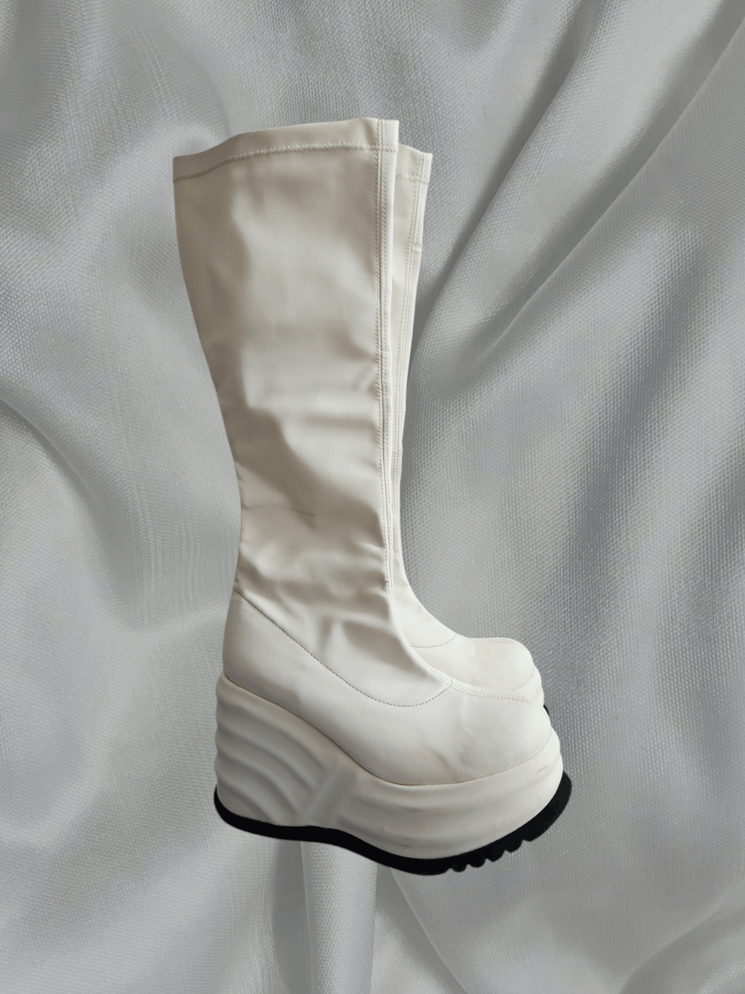 Hysteric Glamour Rare archive white platforms Rock Bull made in spain Size US 6 / IT 36 - 3 Thumbnail