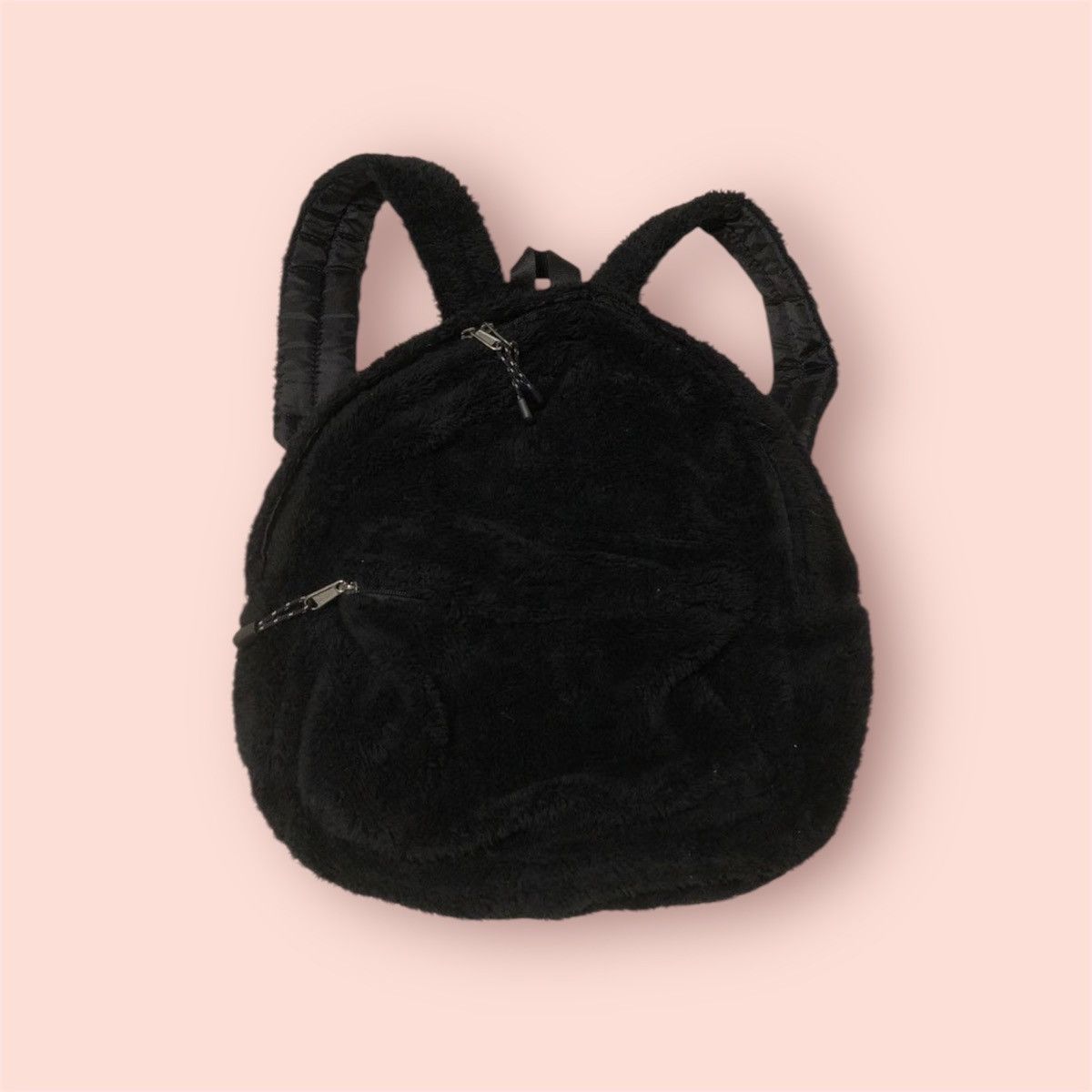 Uniqlo VINTAGE Y2k UNIQLO FLUFFY FLEECE BAGPACK / DAYPACK Size ONE SIZE - 1 Thumbnail