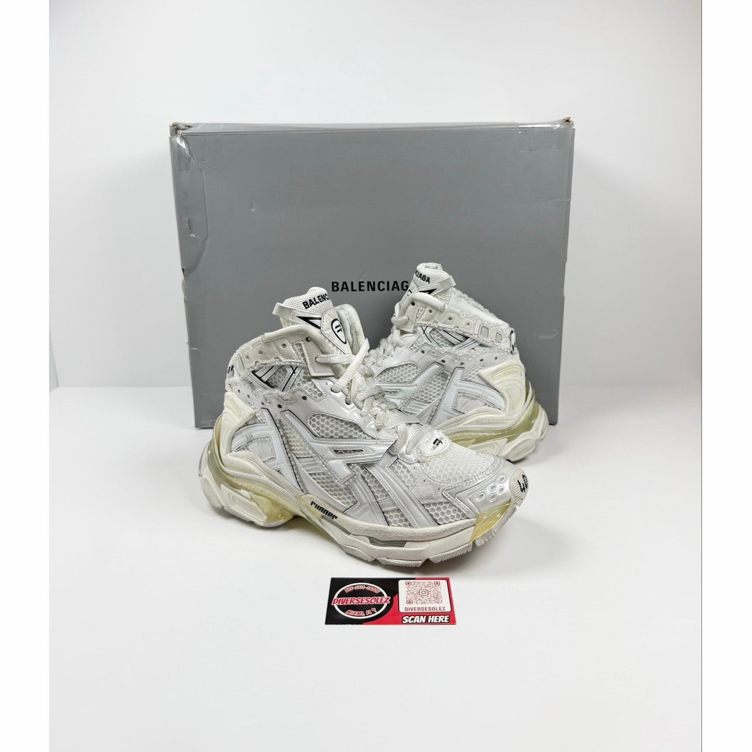 Balenciaga Size 40EU/7US - Balenciaga Runner Distressed High Top NEW Size US 7 / EU 40 - 1 Thumbnail