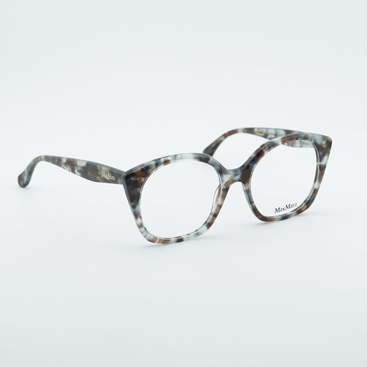 Max Mara Max Mara MM5082 055 Eyeglasses Havana 53mm Square Frame Size ONE SIZE - 5 Thumbnail