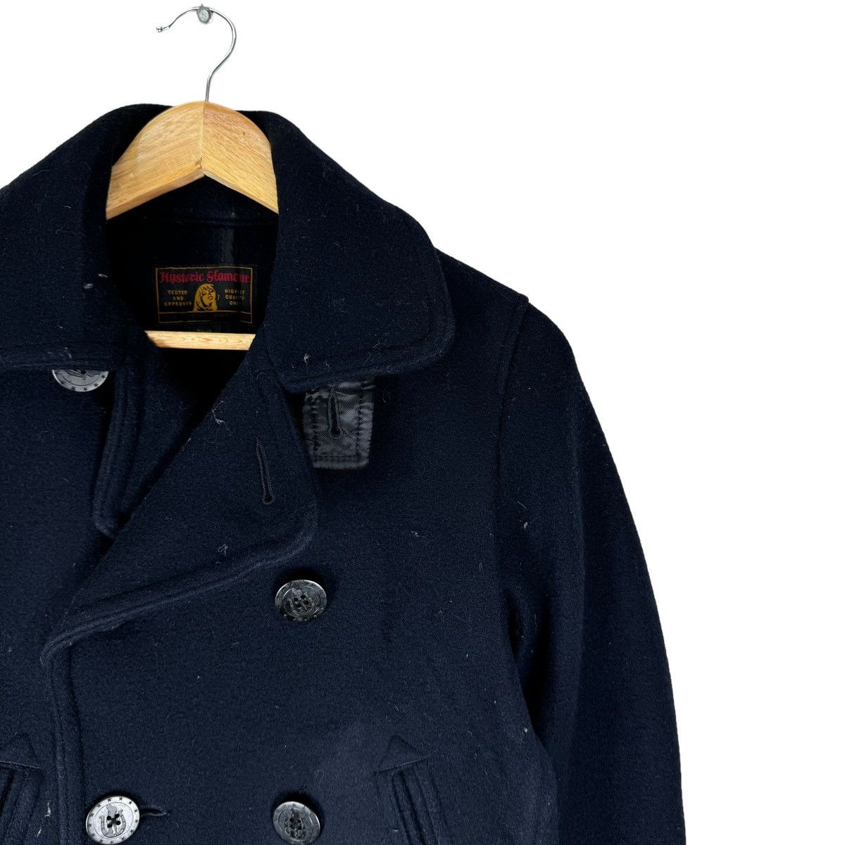 Hysteric Glamour ⚡️HYSTERIC GLAMOUR PEA COAT DOUBLE BREASTED JACKET Size S / US 4 / IT 40 - 3 Thumbnail
