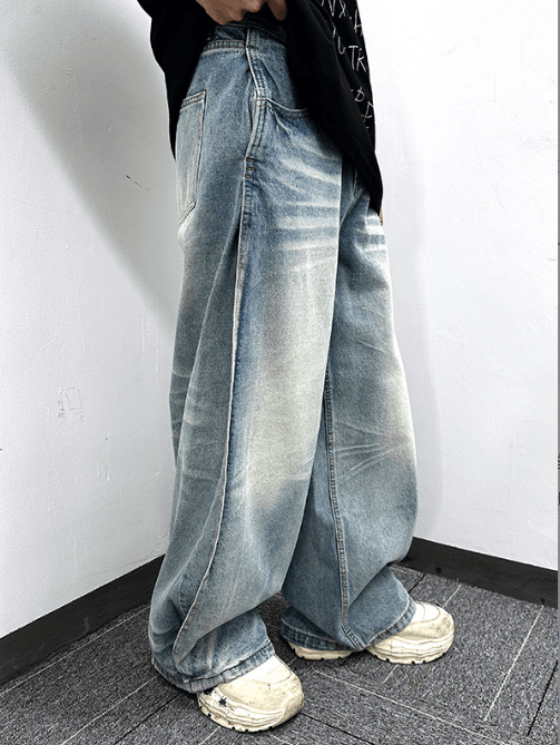 Japanese Brand × Jean Casual loose retro scimitar jeans y2k Size US 32 / EU 48 - 2 Thumbnail