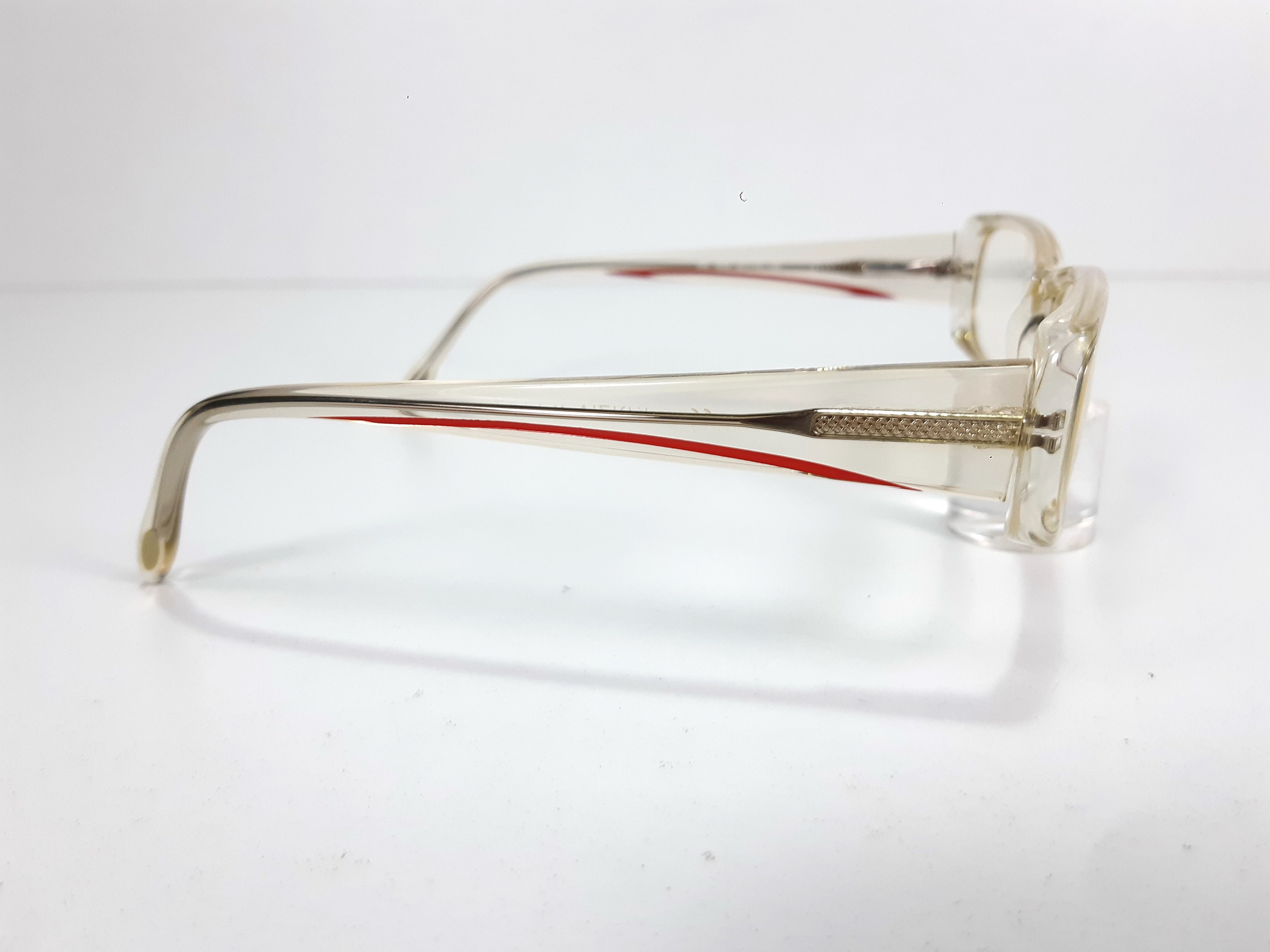 Krizia Vintage KRIZIA 065 MD4 Transparent Eyeglasses Frame Size ONE SIZE - 6 Thumbnail
