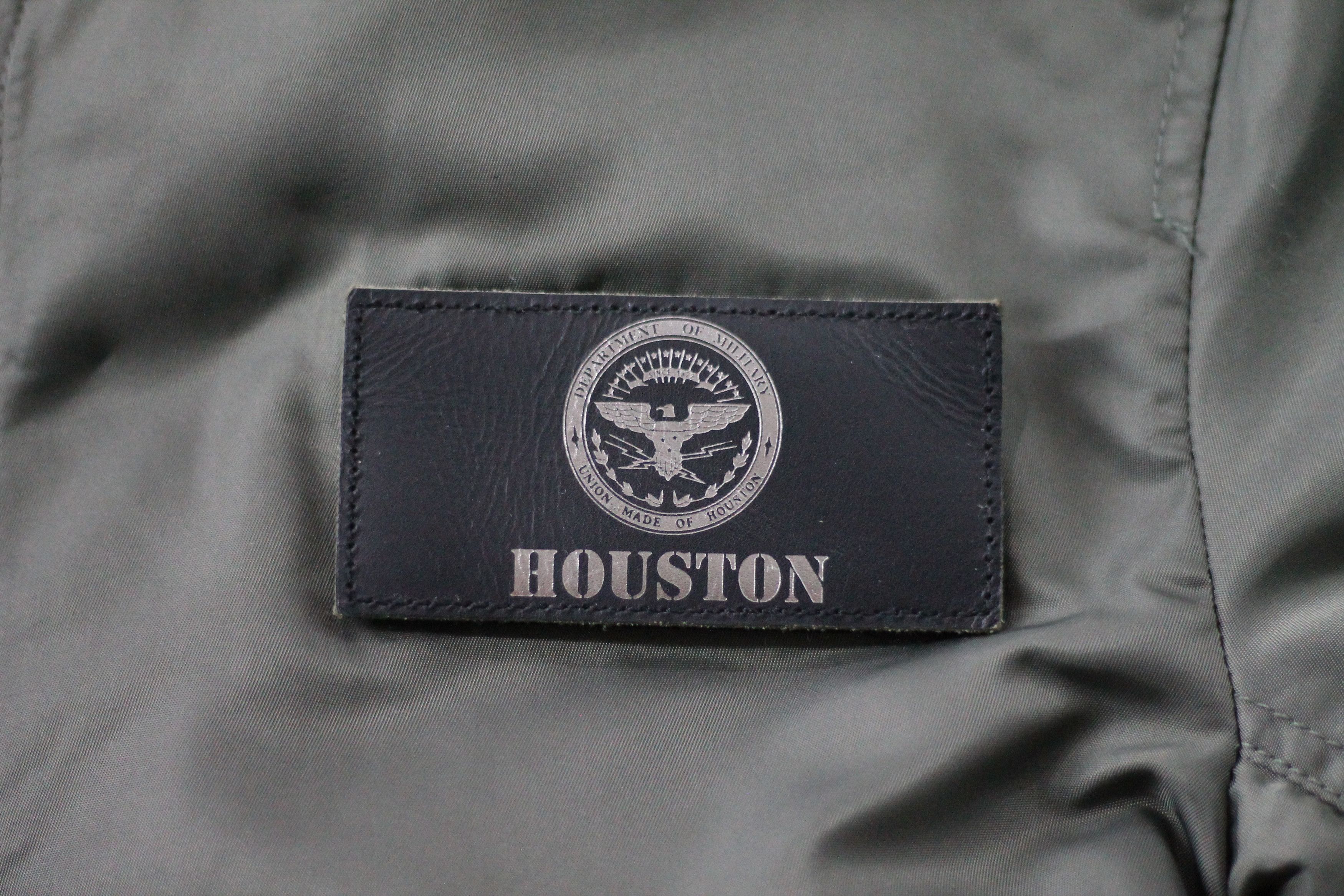 Japanese Brand HOUSTON U.S. Marine Corpes Bell Boeing Flight Bomber Jacket. Size US M / EU 48-50 / 2 - 12 Thumbnail