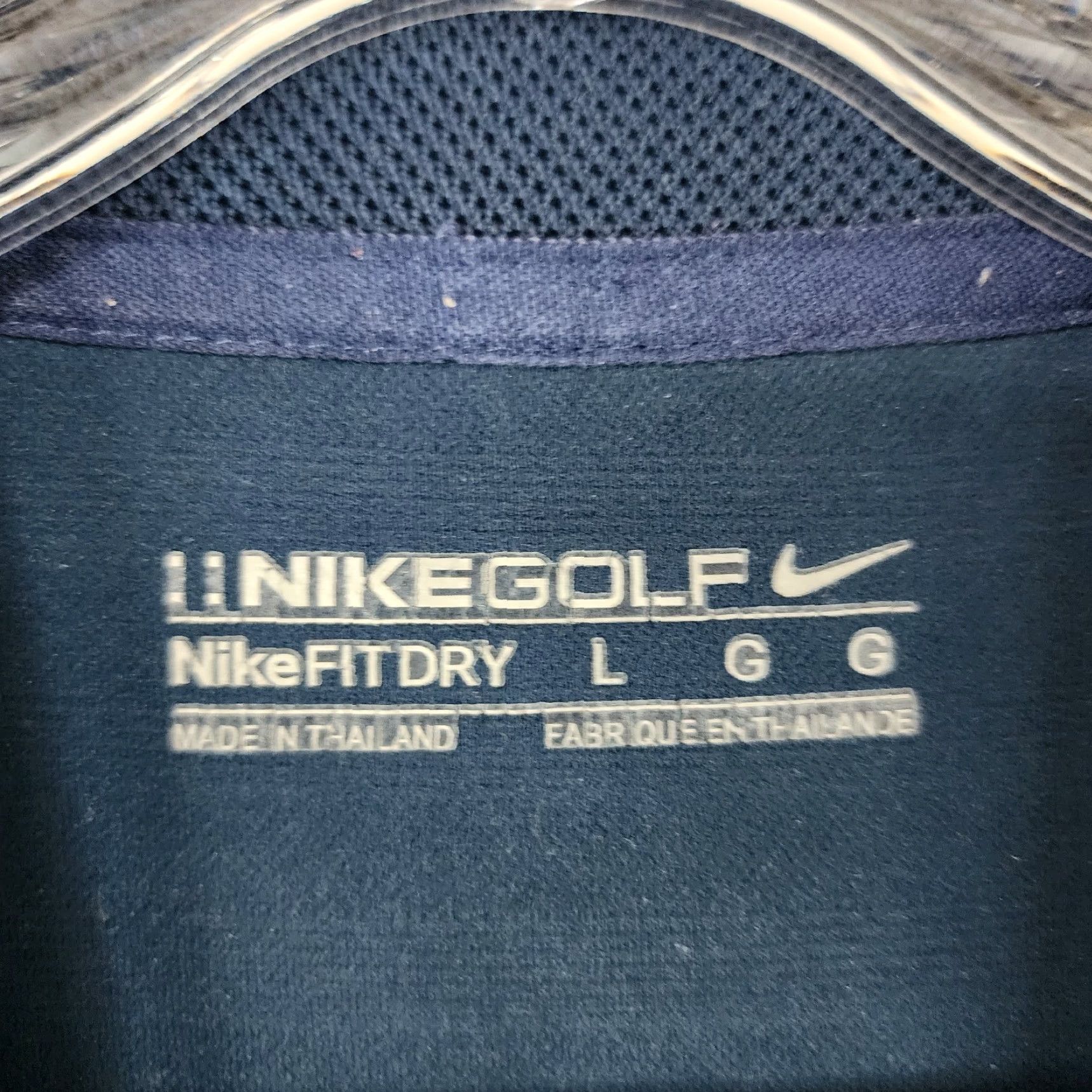 Nike Nike Golf Polo Shirt Mens Blue Striped Short Sleeve 100% Polyester Fit Dry Size L Size US L / EU 52-54 / 3 - 4 Thumbnail